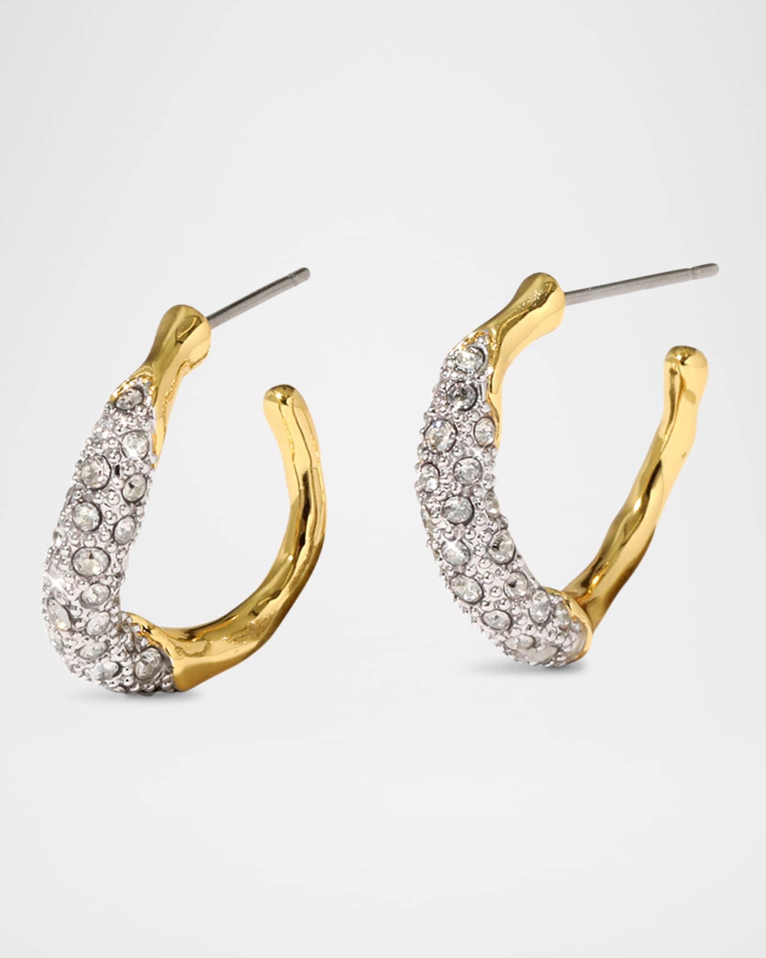 alice in tinyroom アゲハピアス Alexis Bittar Solanales Crystal Twist Mini Hoop Earrings | Neiman