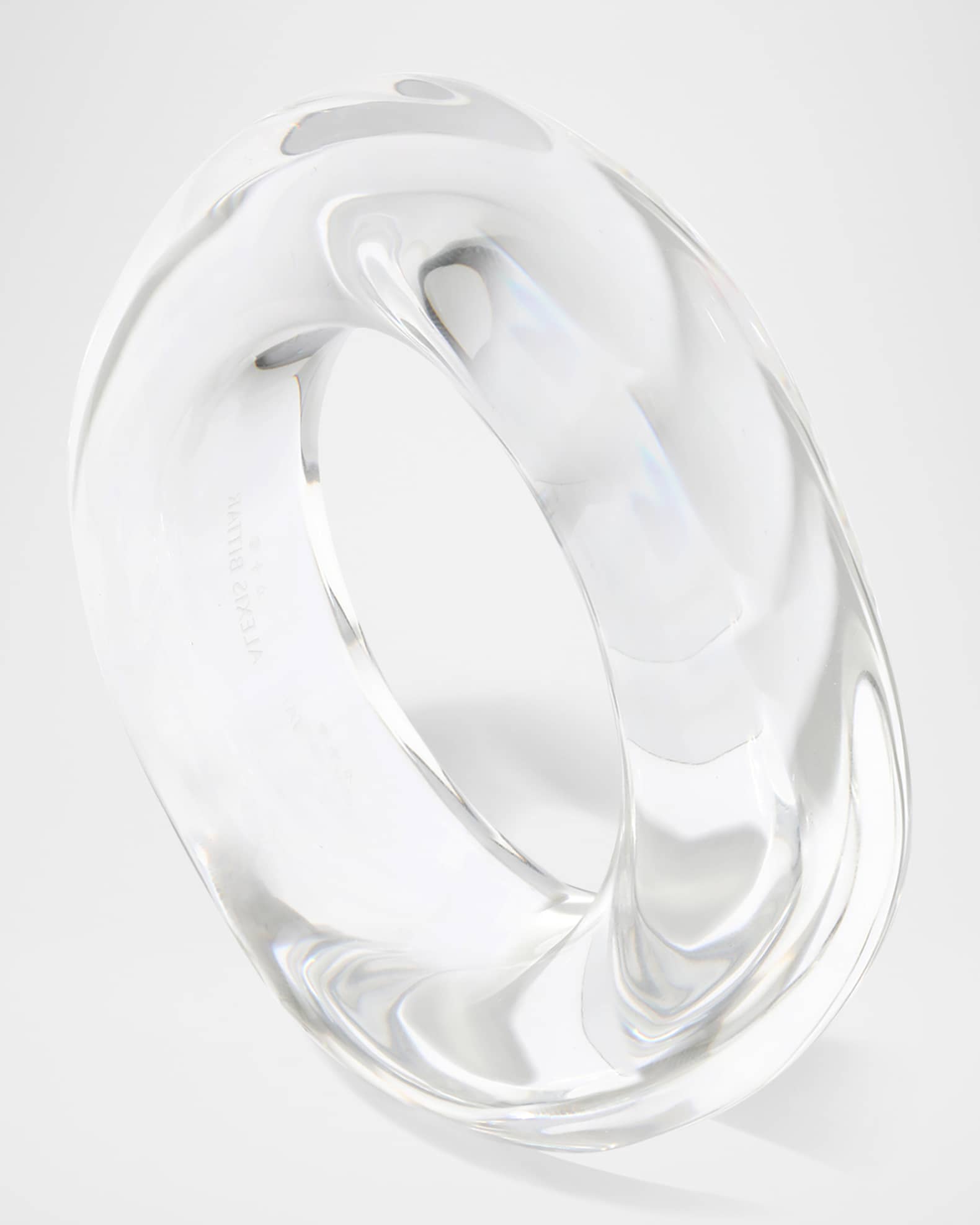 Bracelet Créateur Diplodocus En Lucite – Bleu – Motif Poissons – Bangle – Occasion