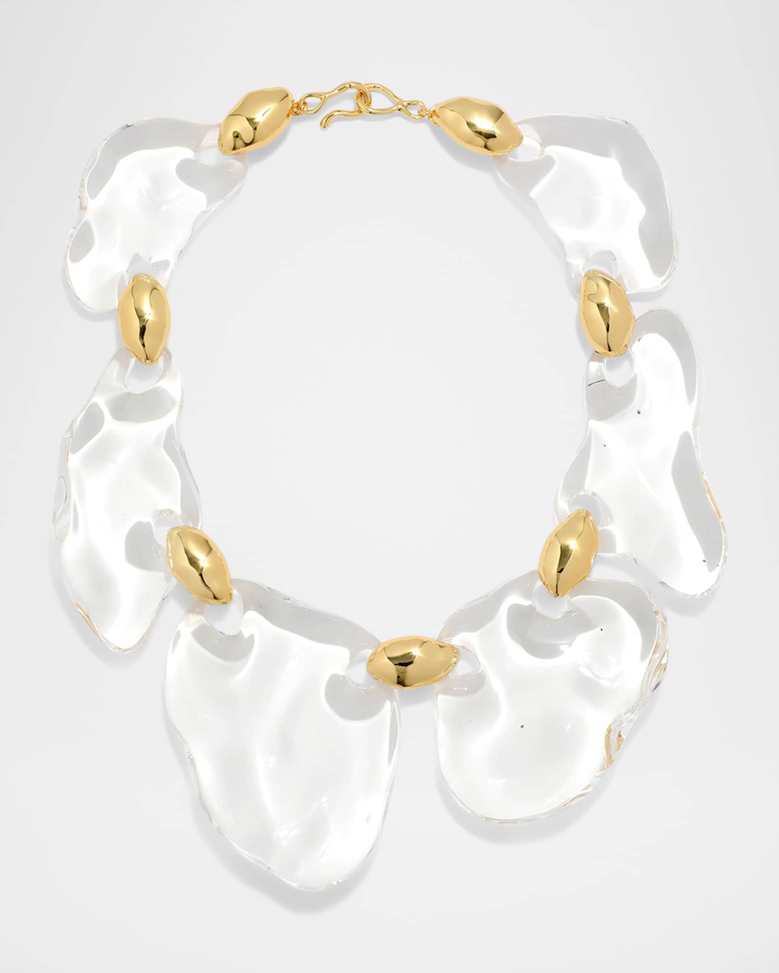 Alexis Bittar Liquid Lucite Pebble Necklace Neiman Marcus