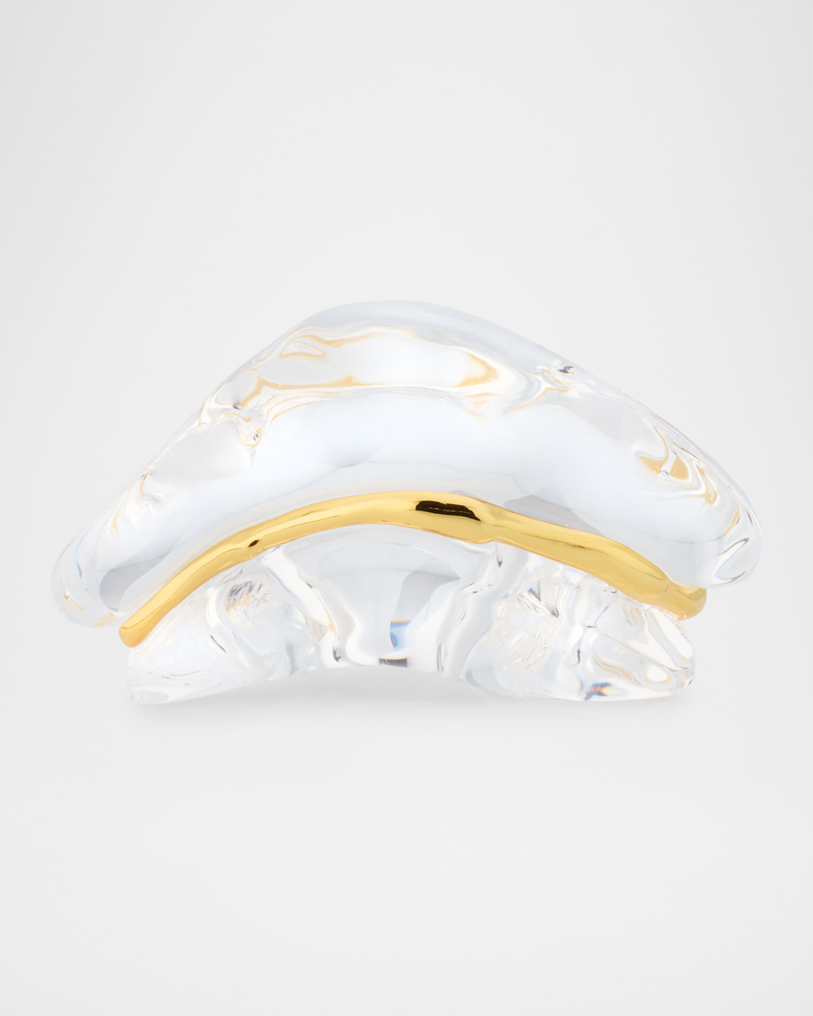 Liquid Lucite Wave Statement Ring 0