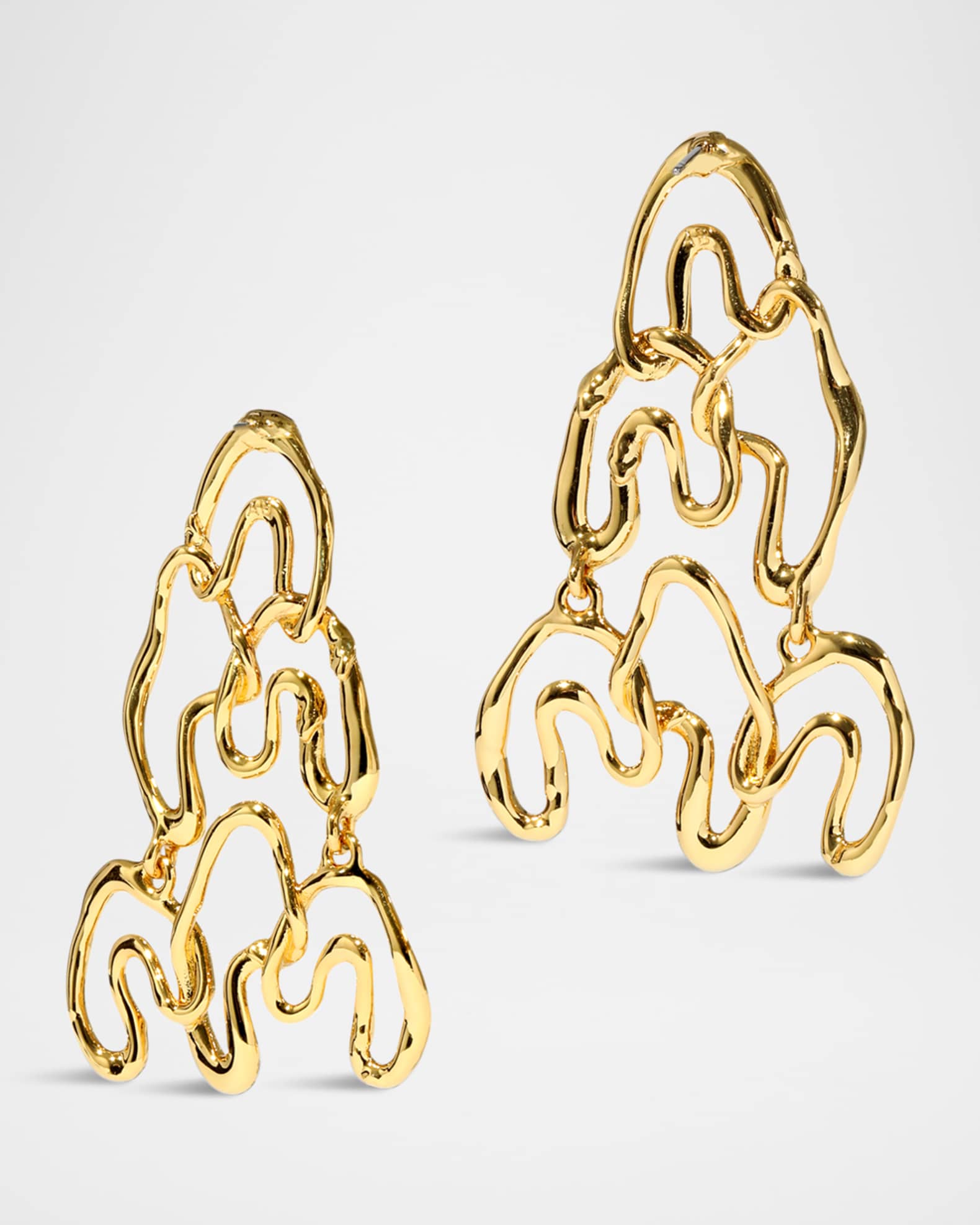 Crystal Fringe Solanales Chandelier Earrings