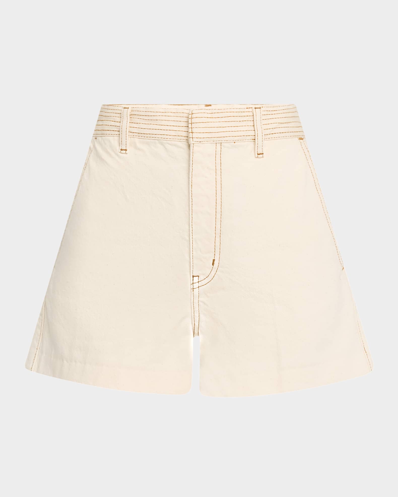 The Trapunto Denim Shorts 0