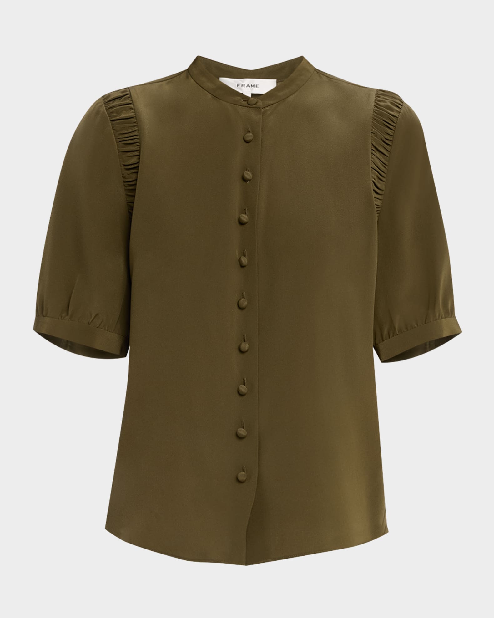 The Silk Gathered Top 0