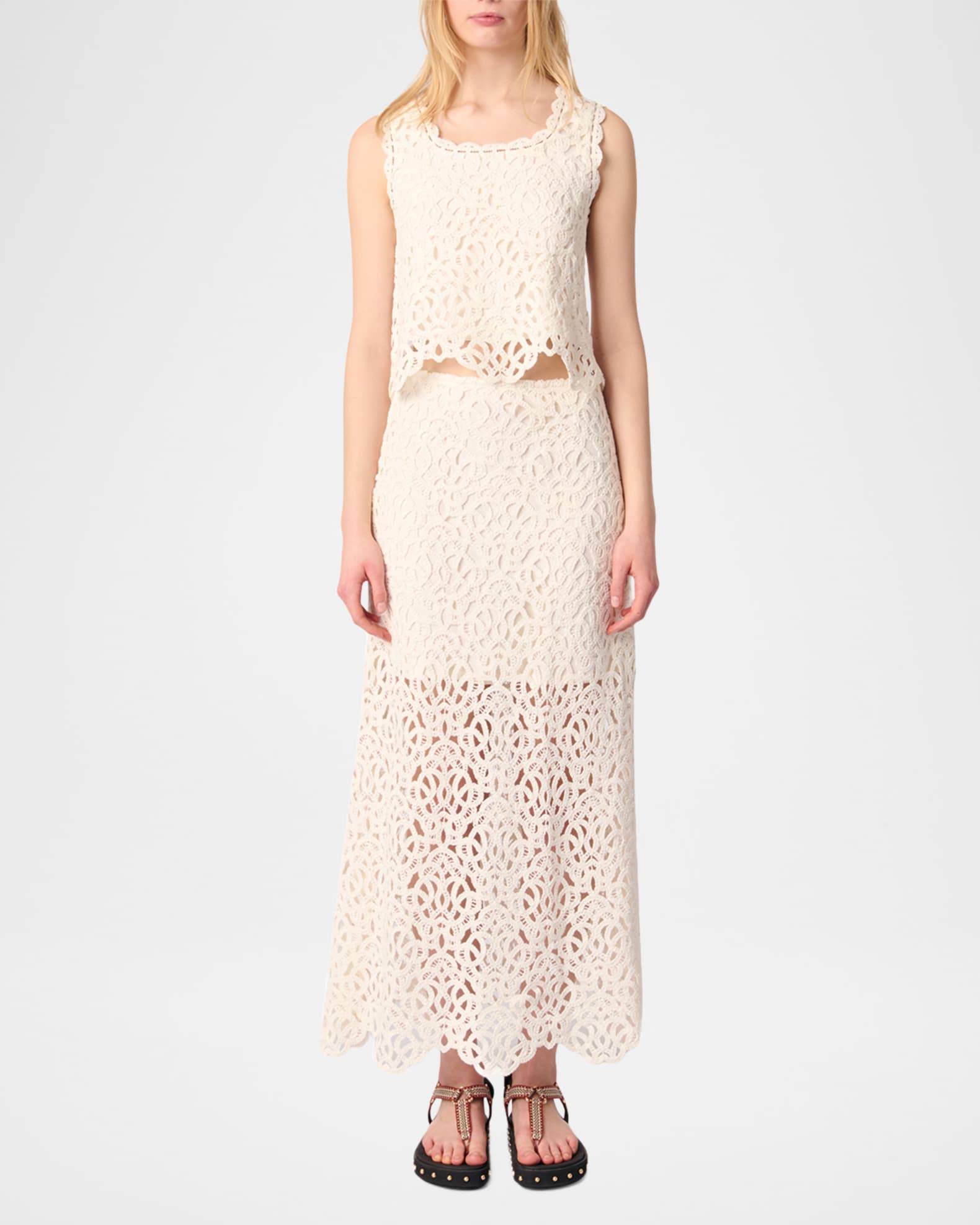 Jozimalo Crochet Midi Skirt 1