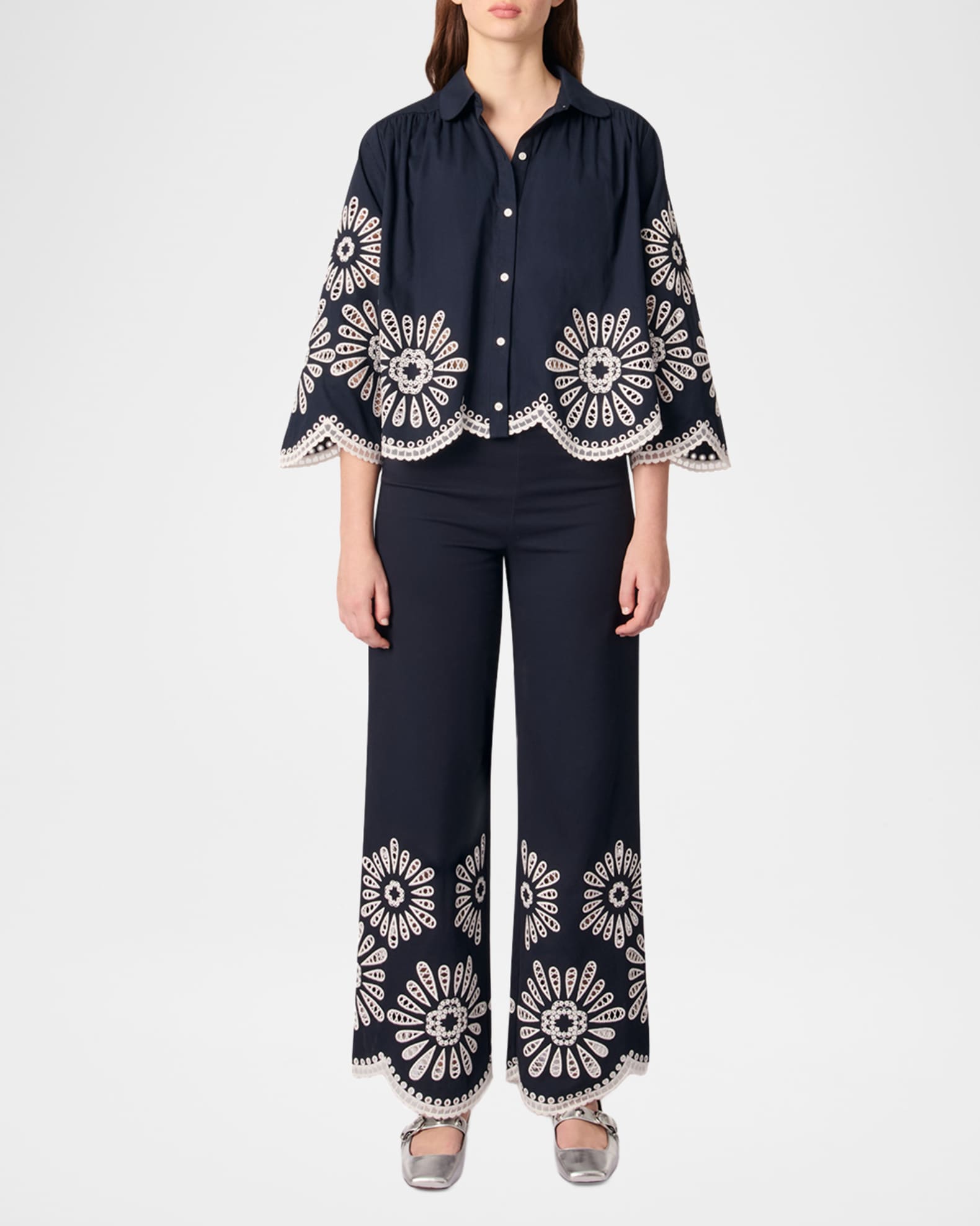 Cuba Flower Embroidered Shirt 1