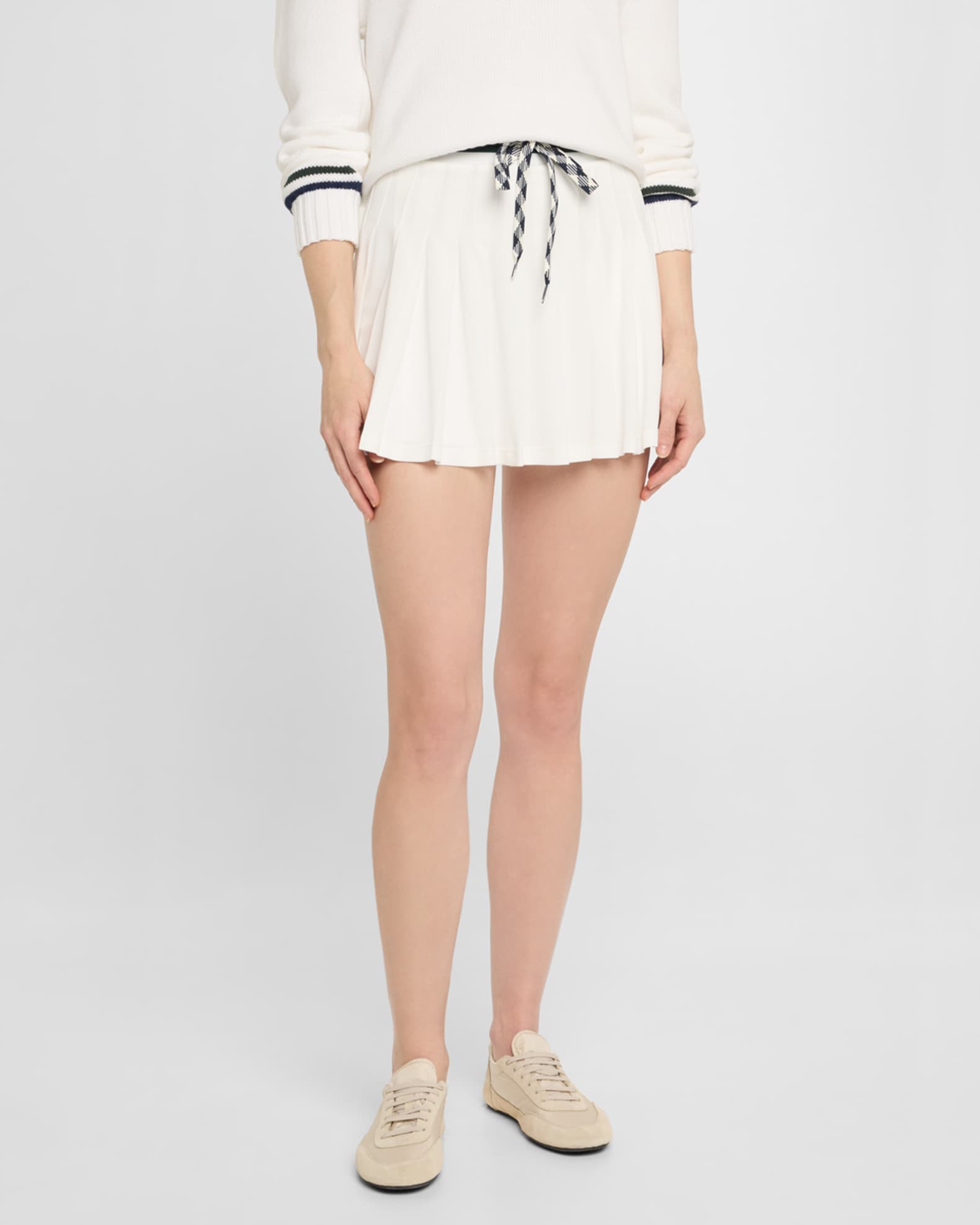 The Upside Laver Cadiz Pleated Tennis Mini Skirt | Neiman Marcus