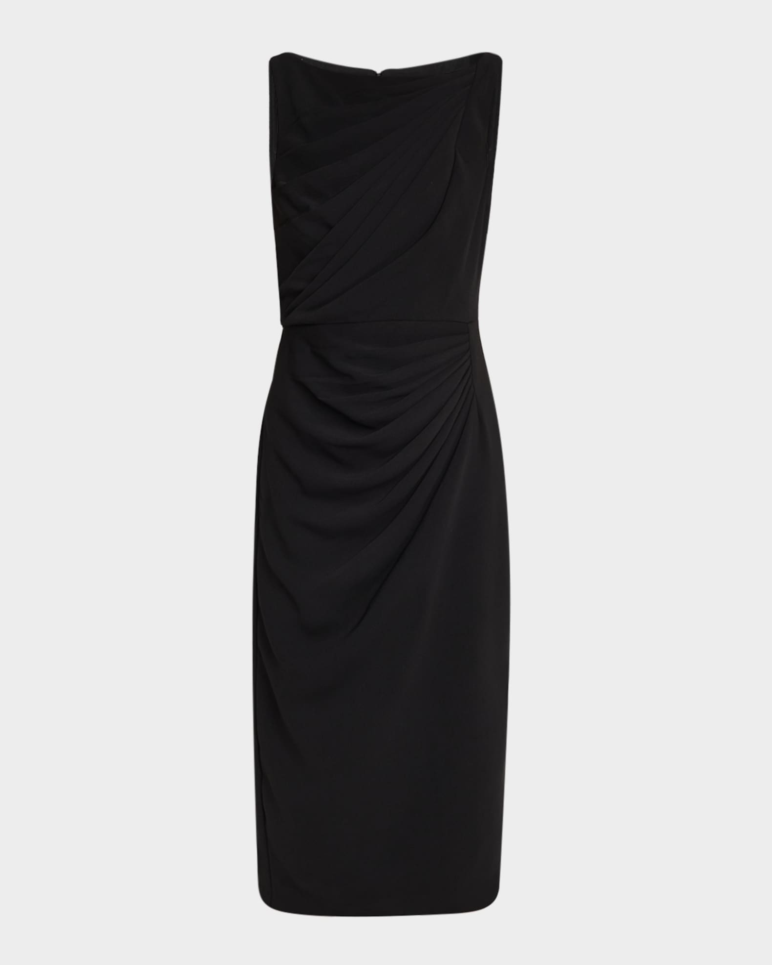 Sleeveless Draped Midi Dress 0