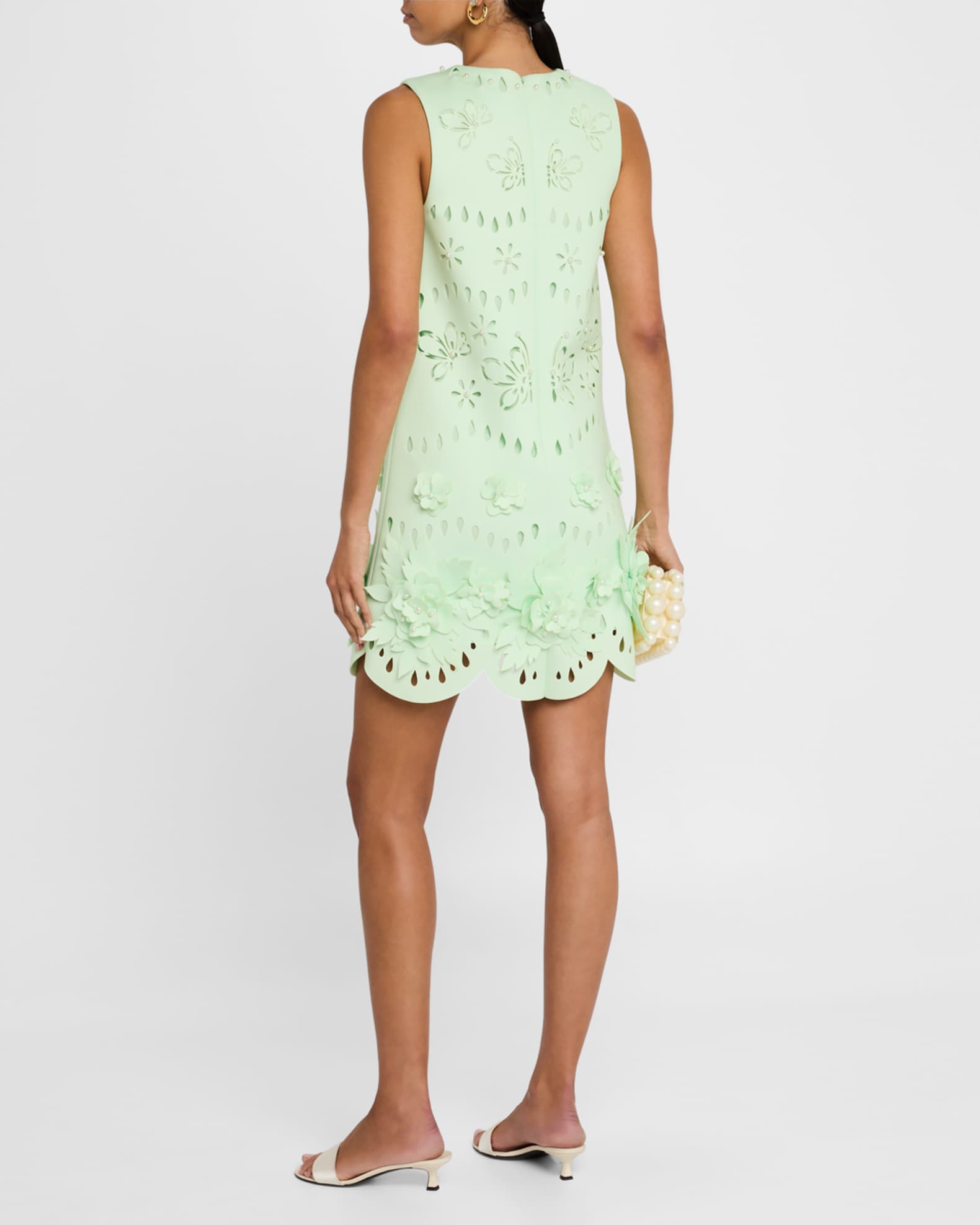 Badgley Mischka Collection Scalloped Pearly-Embellished