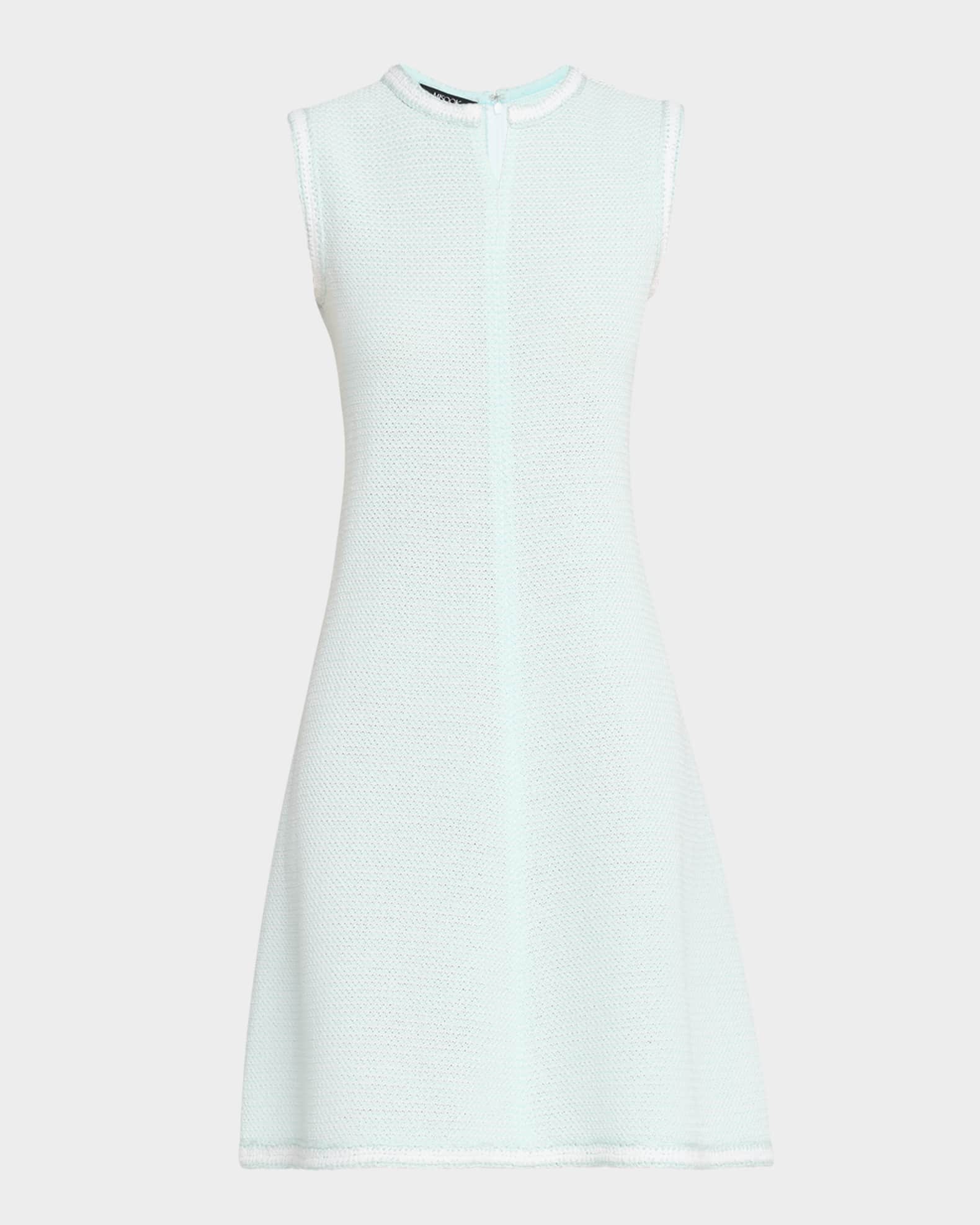 Modern-Fit Sleeveless Tweed Knit Dress 0