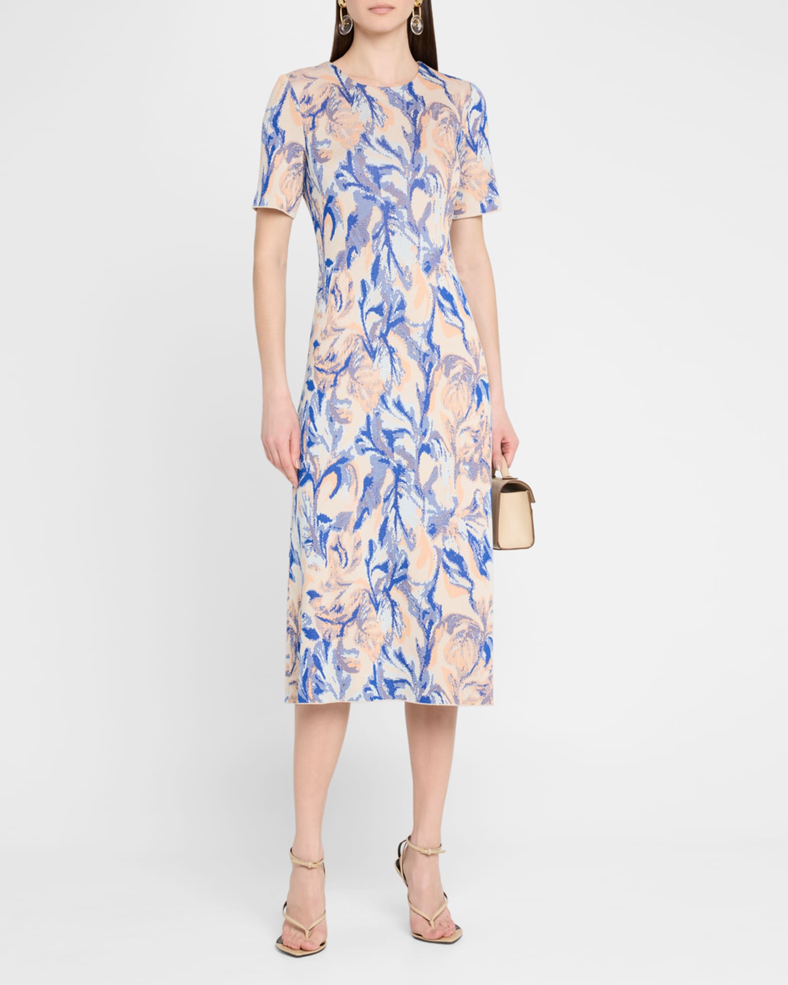Jacquard Knit Midi Dress main image 1