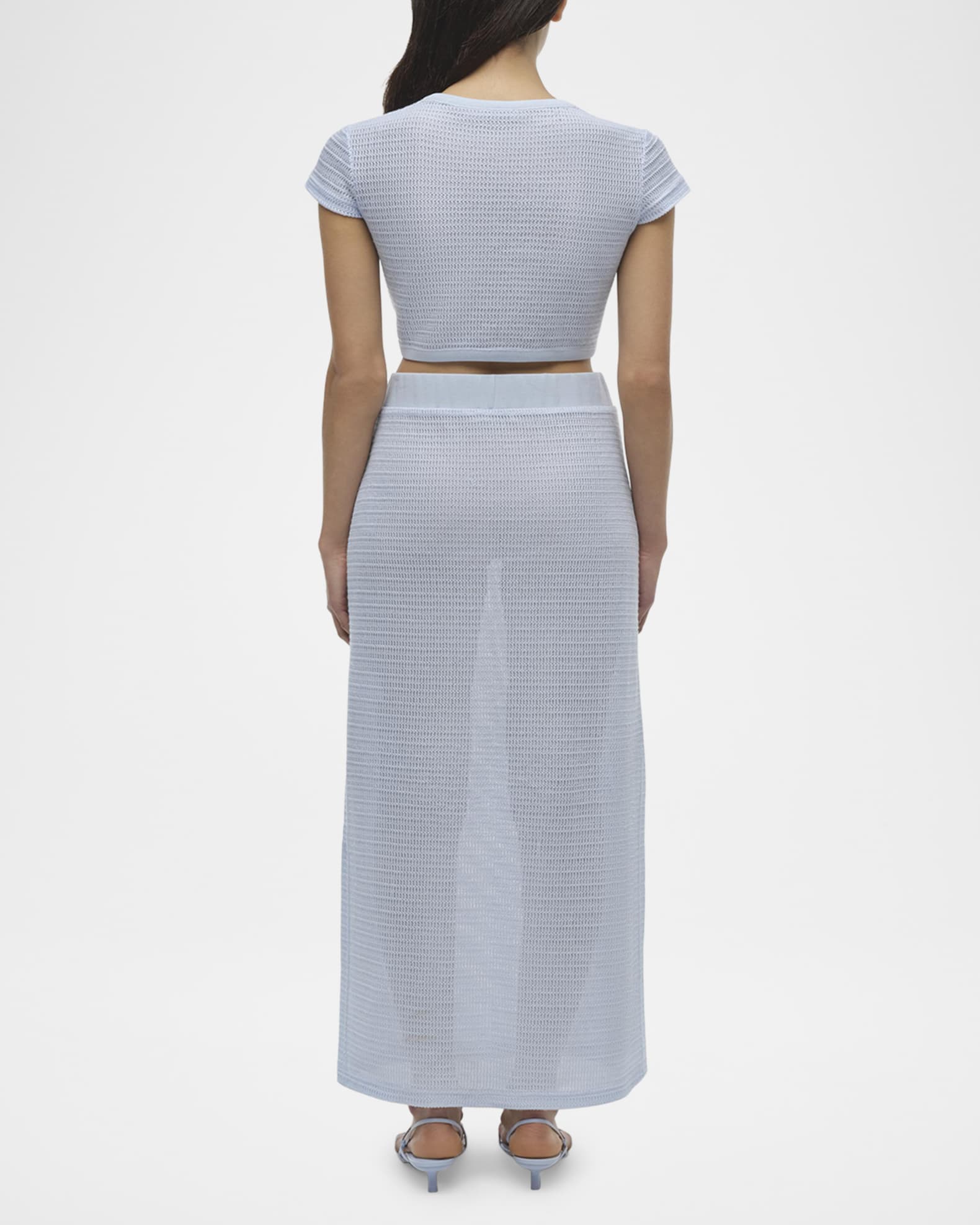 SIMKHAI Nicky Knit Midi Skirt | Neiman Marcus