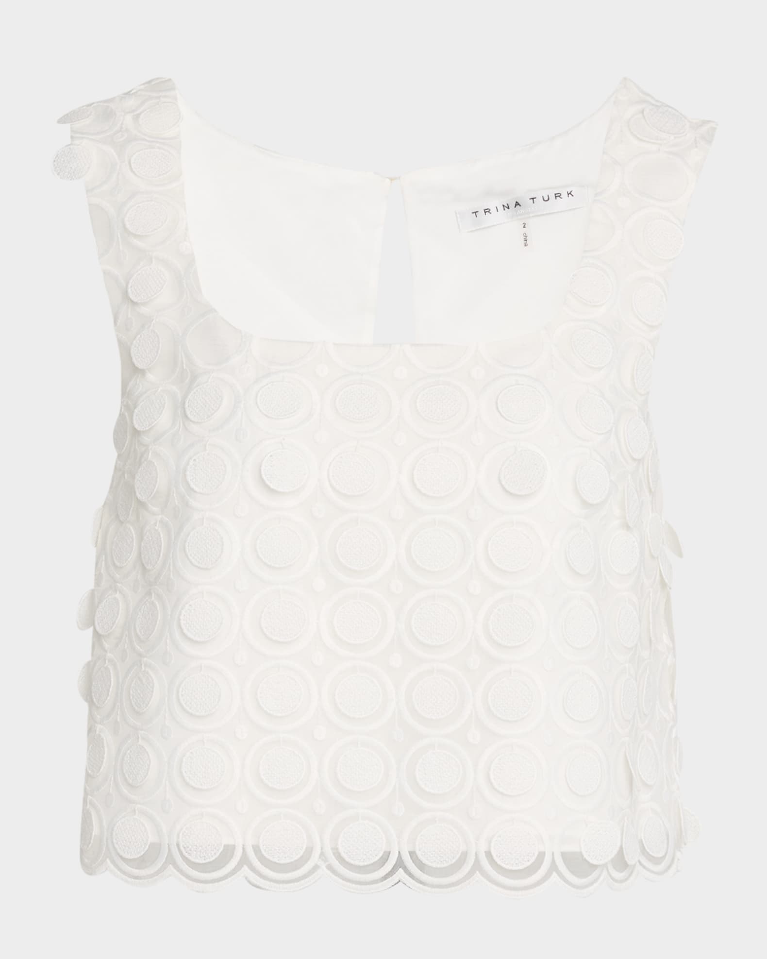 Serve Sleeveless Cropped Paillette Top 0