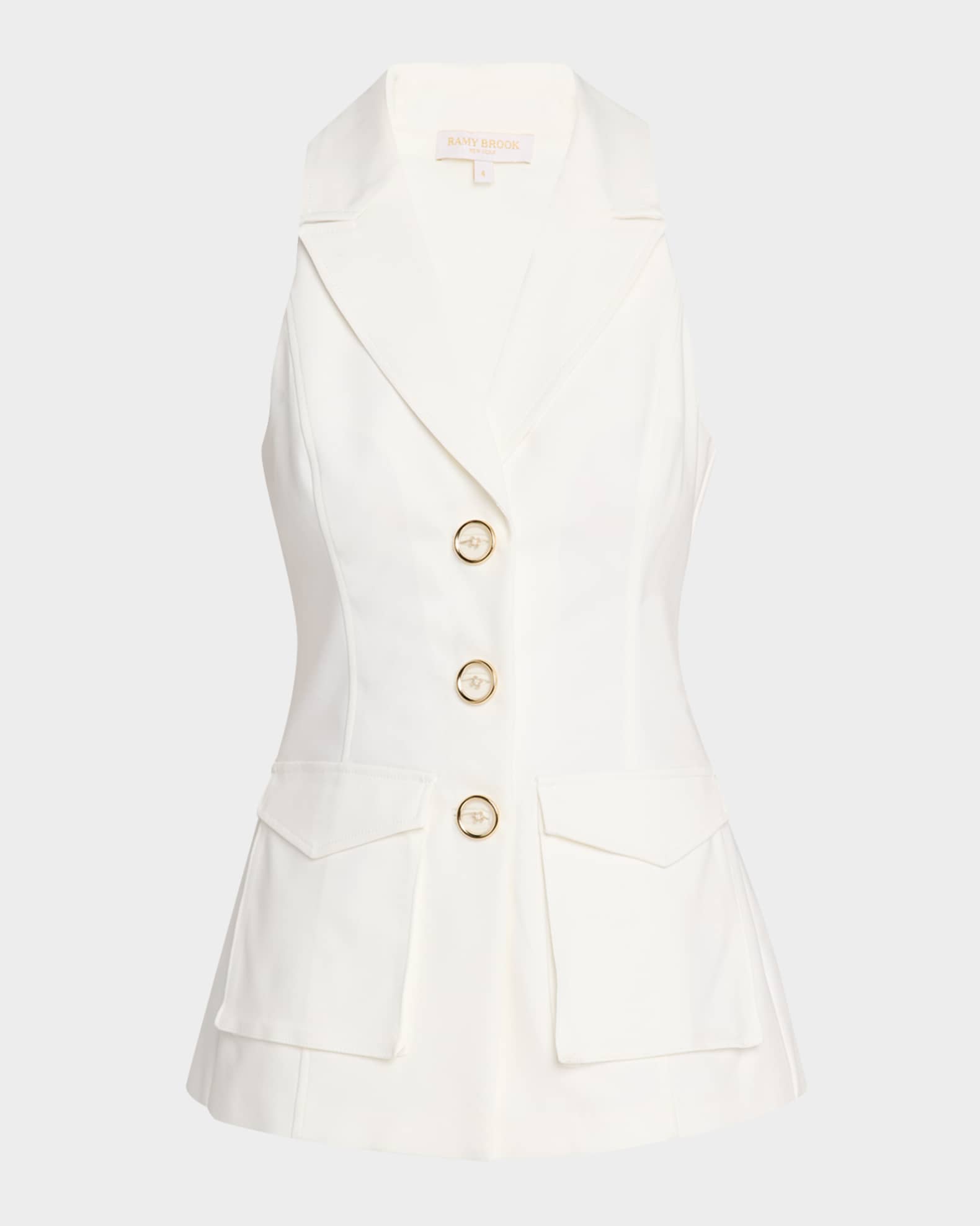 Lisa Button-Front Vest 0