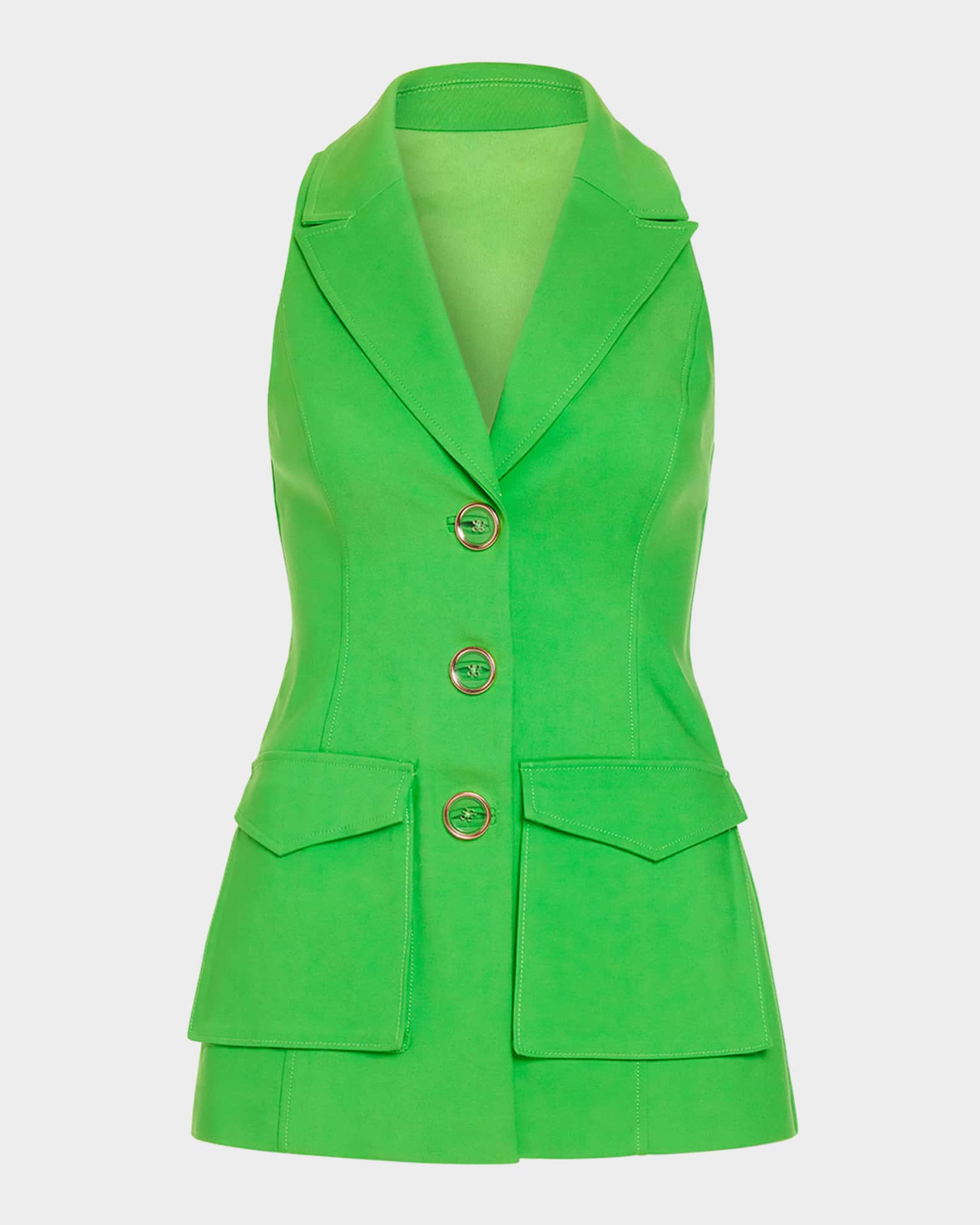 Lisa Button-Front Vest 0