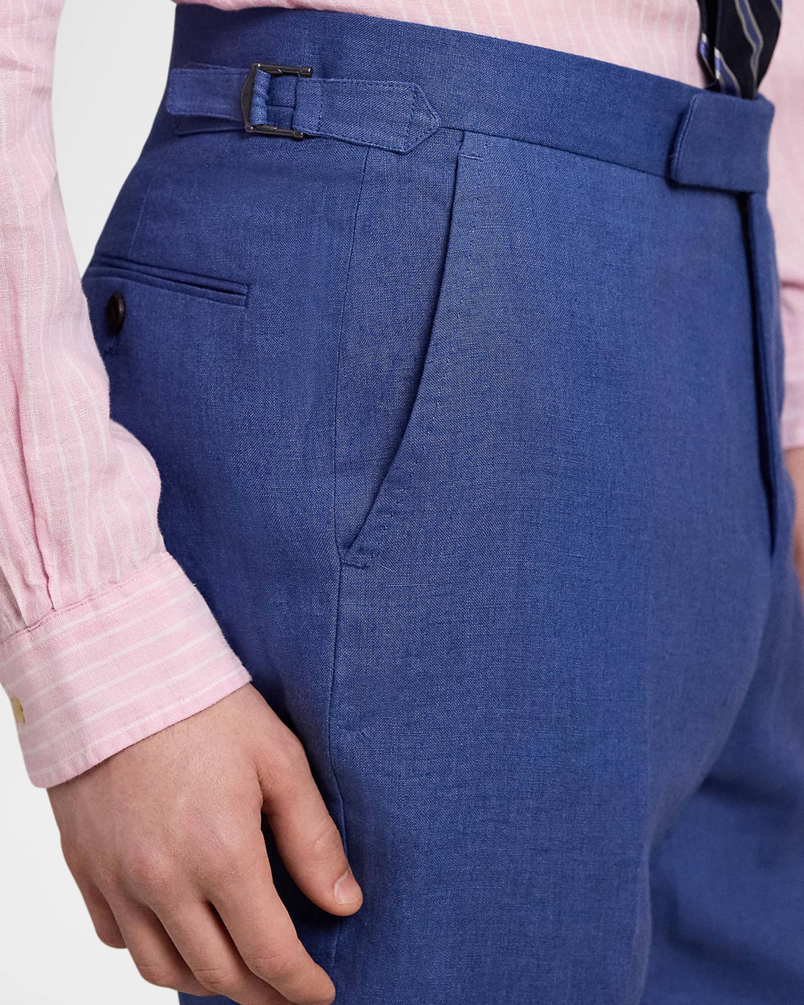 Polo Ralph Lauren Men's Linen Suit Trousers | Neiman Marcus