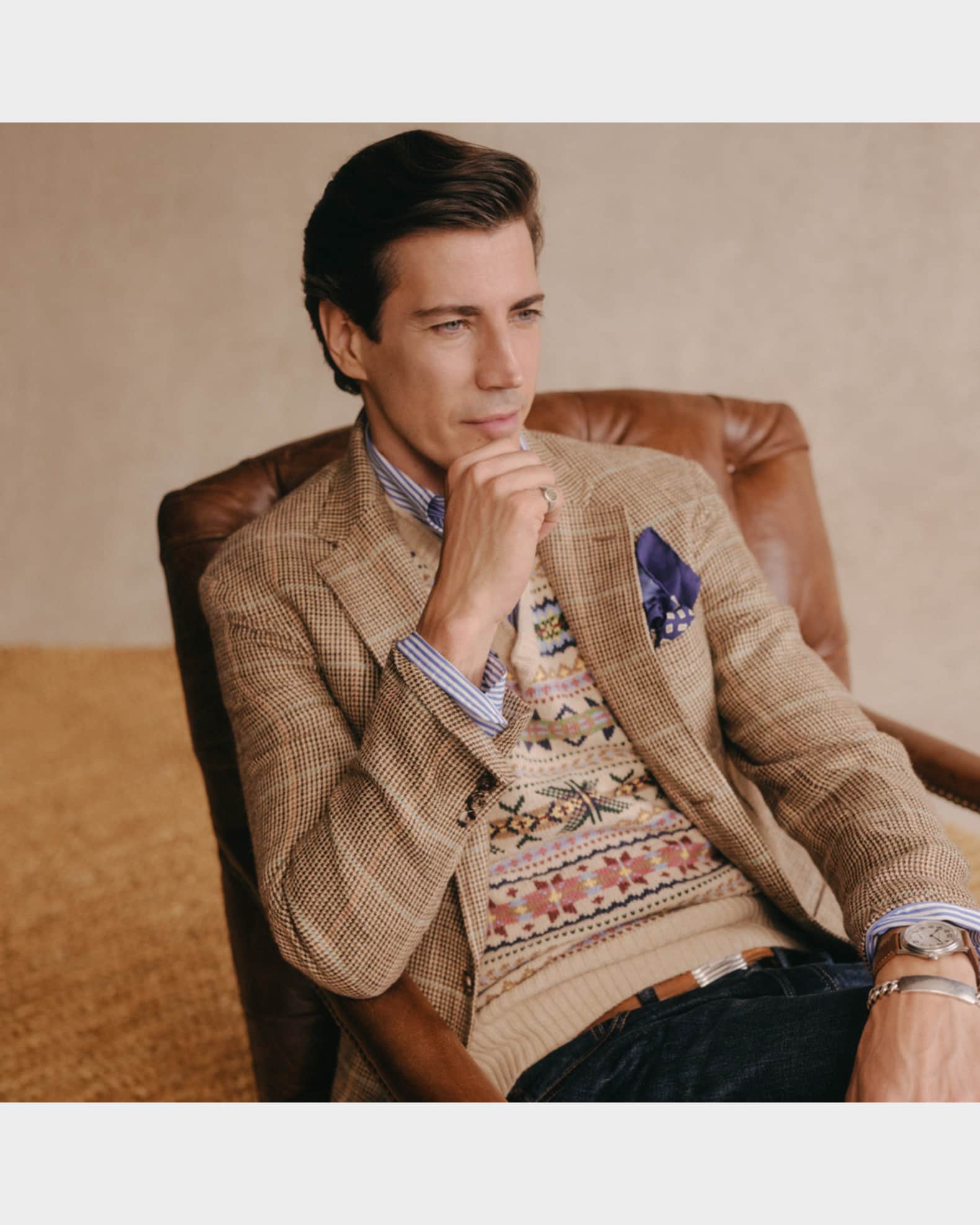 Men's Polo Soft Tailored Tic-Weave Sport Coat 1