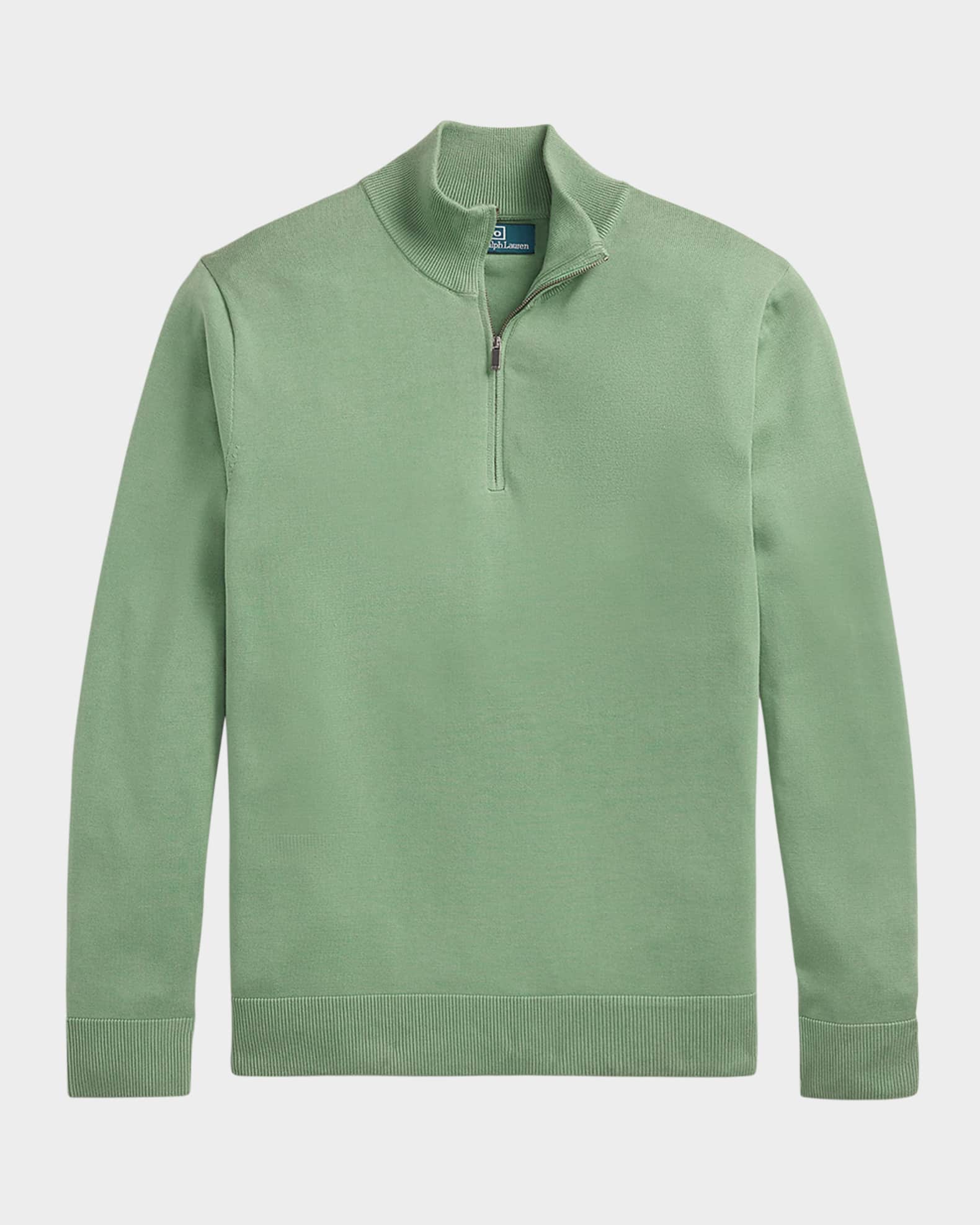 Men's Cotton Quarter-Zip Sweater 0
