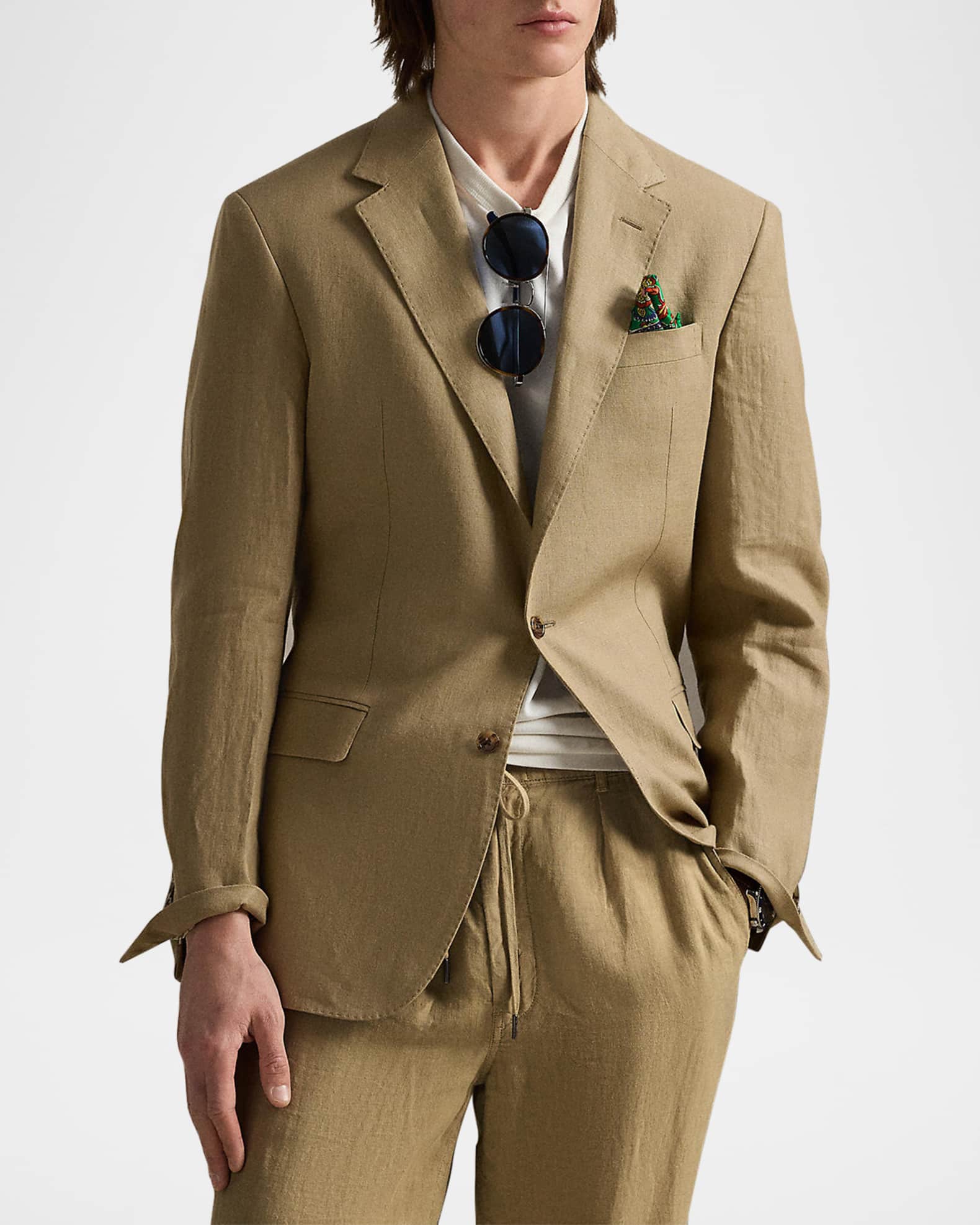 Polo Ralph Lauren Men's Tailored Linen Suit Jacket | Neiman Marcus
