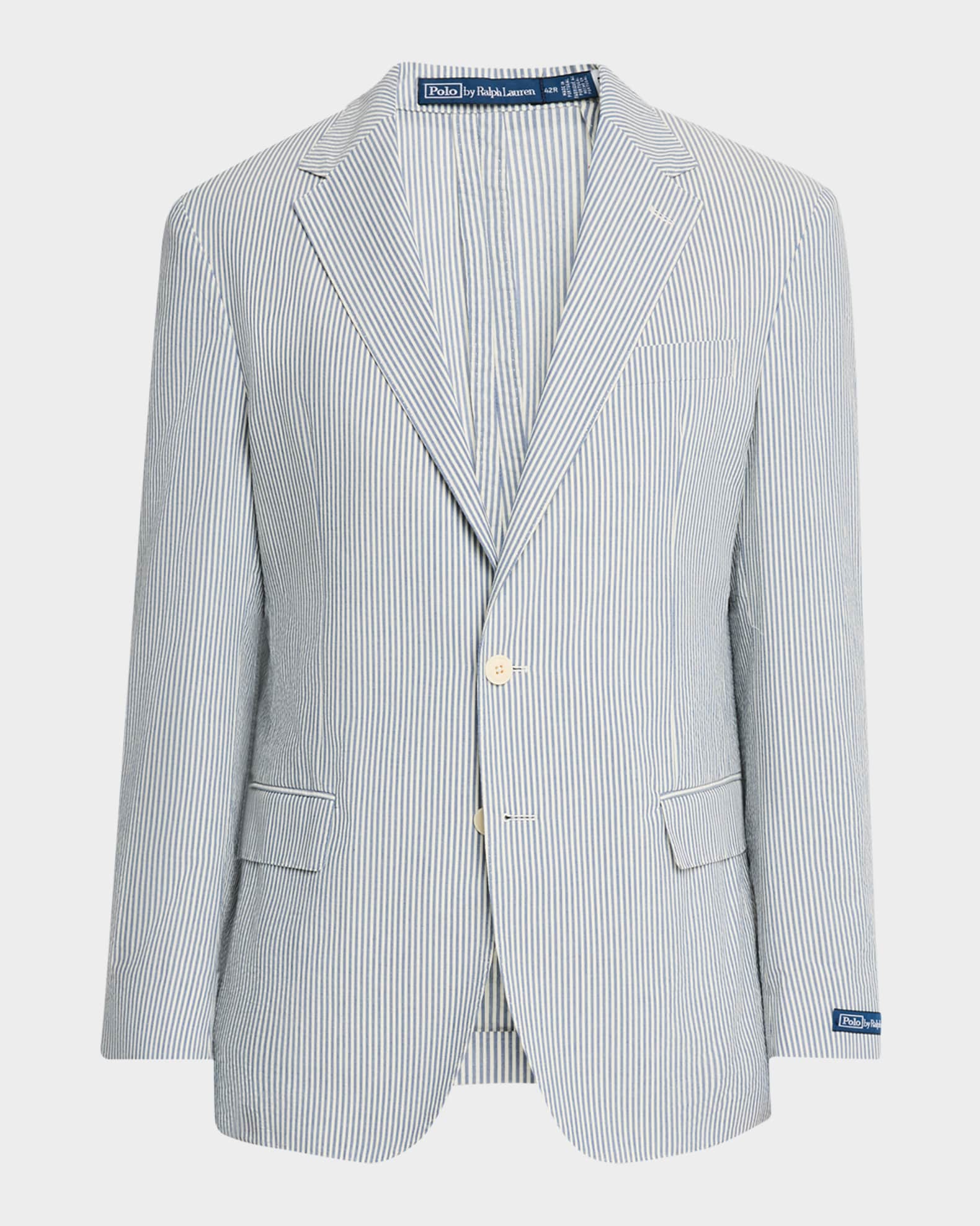 Men's Polo Soft Tailored Seersucker Sport Coat 0