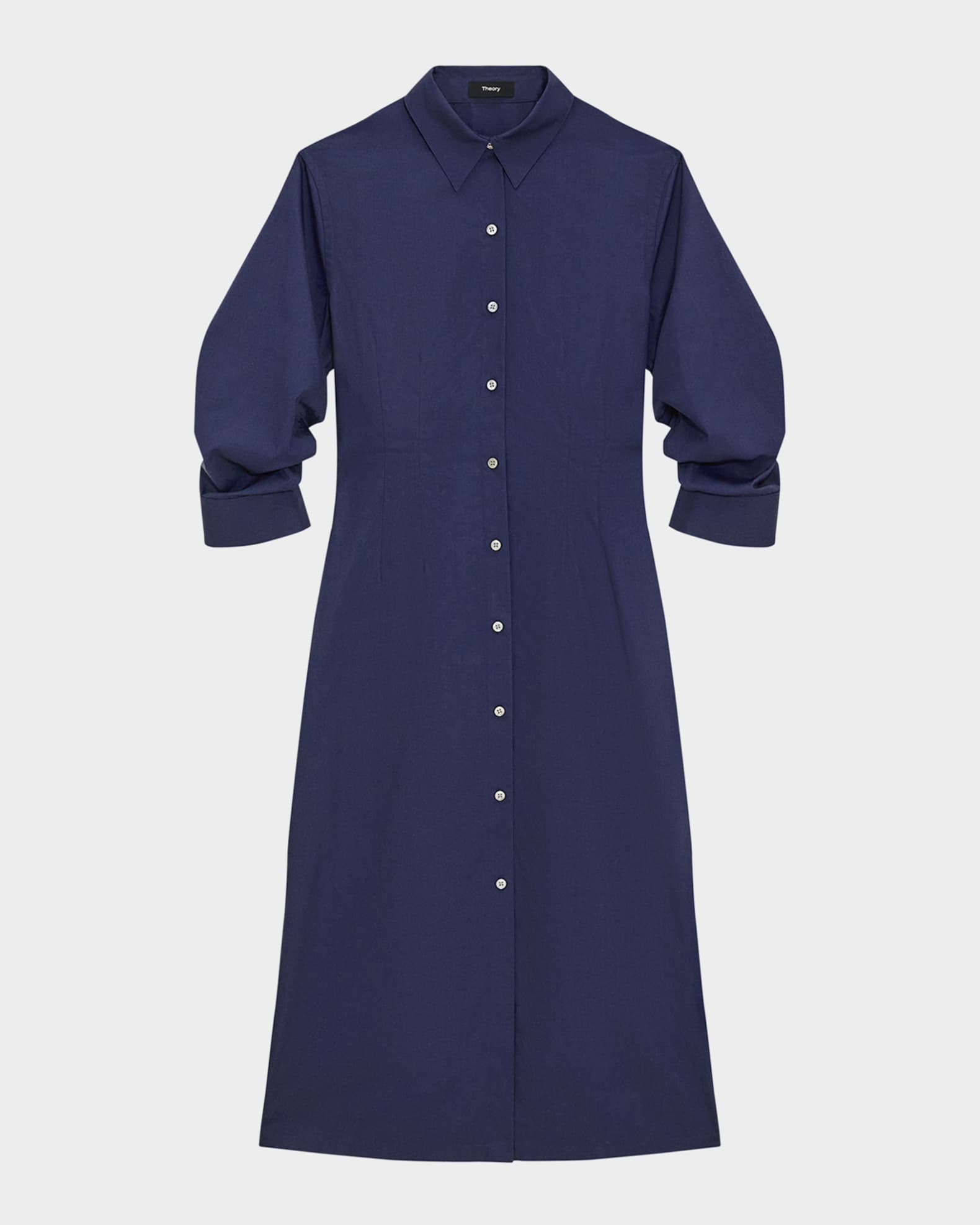 Fixed-Sleeve Poplin Shirtdress 0