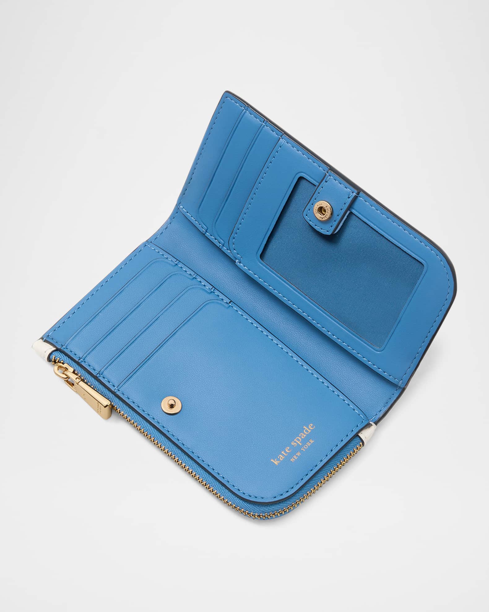 devin small springtime blooms leather bifold wallet  1