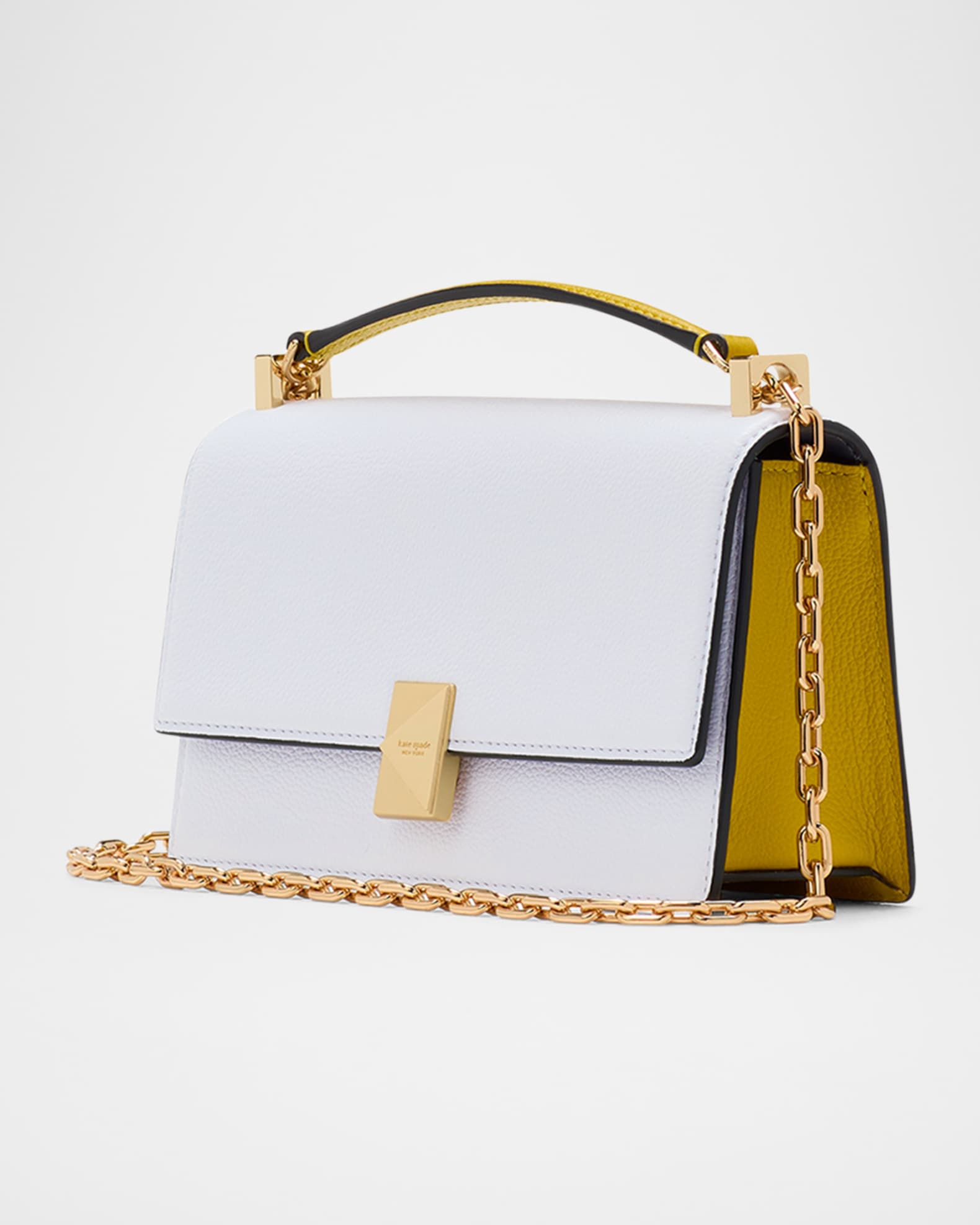 deco mini colorblock pebbled leather chain crossbody bag  1