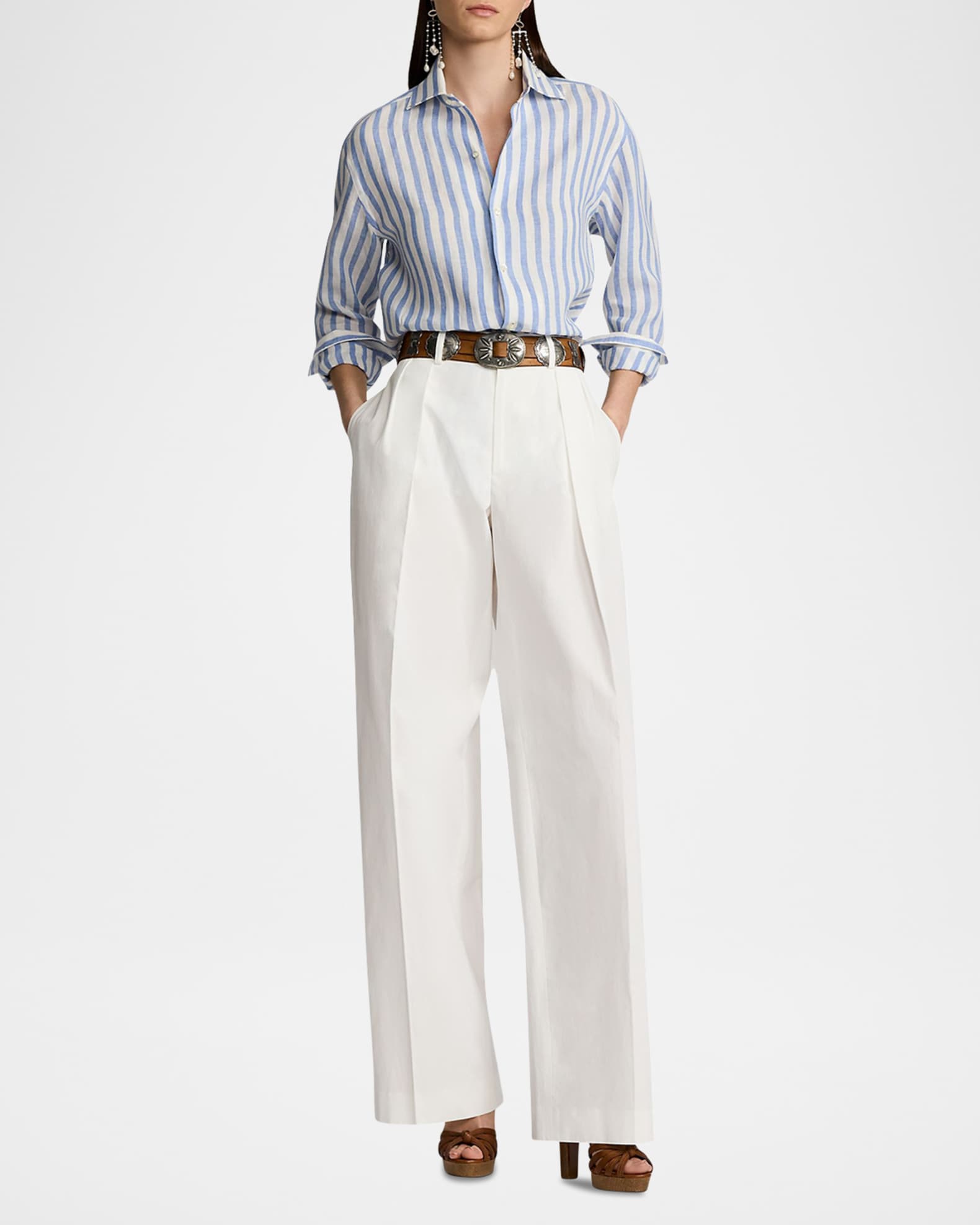 Capri Striped Linen Shirt 1