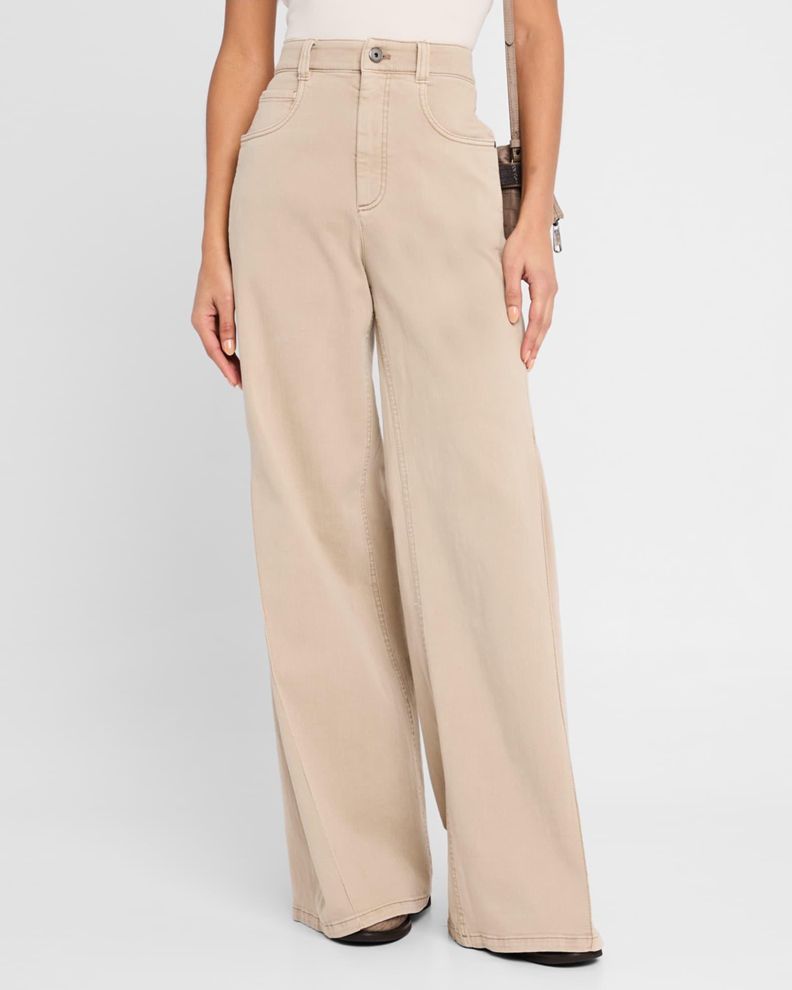 【関税込み】BRUNELLO CUCINELLI WIDE LEG JEANS BRUNELLO CUCINELLI Wide-leg jeans | NET-A-PORTER