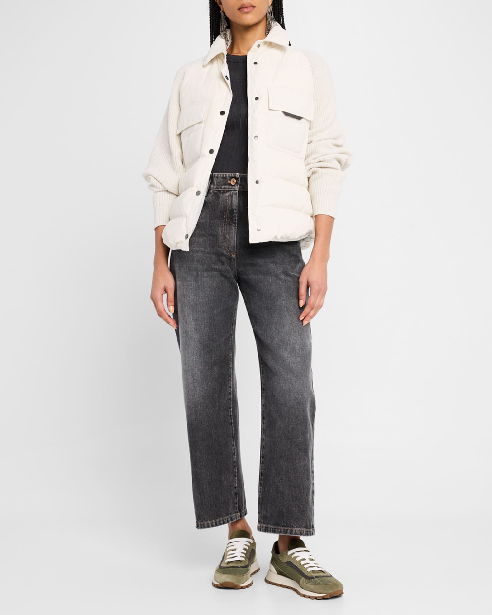 デニム・ジーパン BRUNELLO CUCINELLI 'Contemporary Square' jeans Brunello Cucinelli Vintage Wash Square Denim Jeans | Neiman