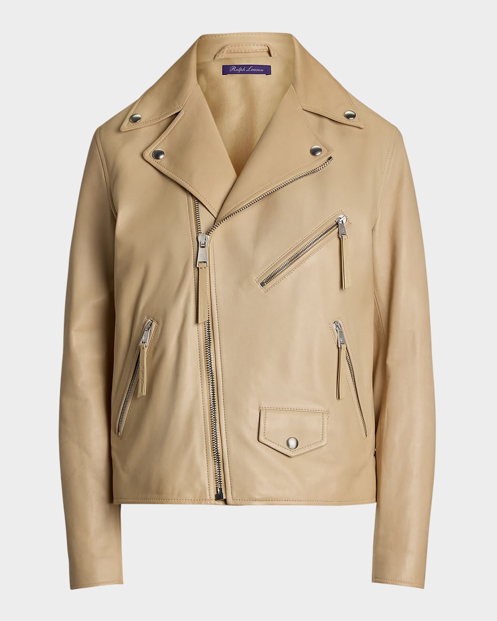 Ralph Lauren Collection Leather Moto Jacket | Neiman Marcus