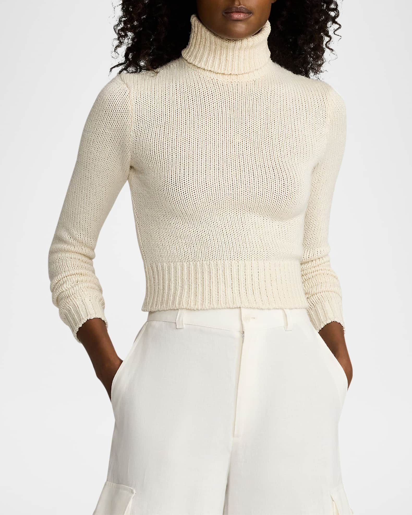 LUXVEER Womens Oversized Turtleneck Sweaters Batwing Long