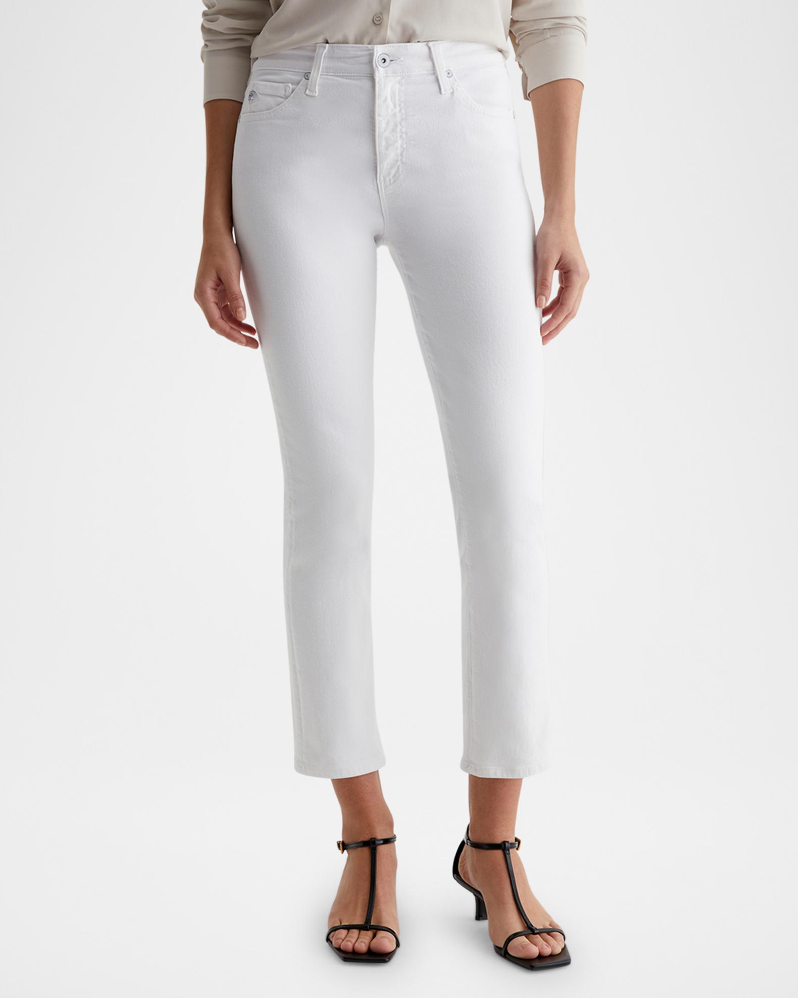 AG Adriano Goldschmied Women's Mari High Rise Slim Straight Crop Jeans