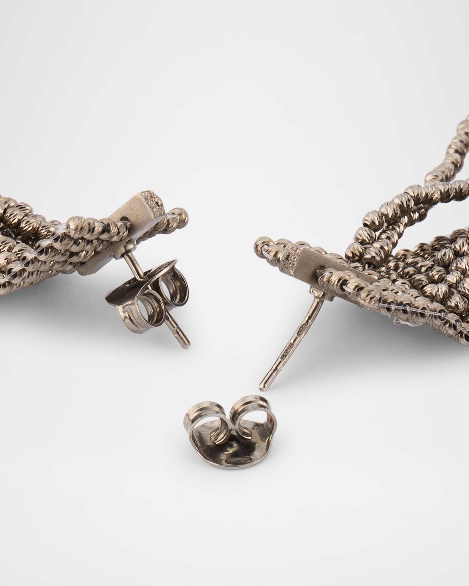 Brunello Cucinelli Tiered Multiloop Drop Earrings | Neiman