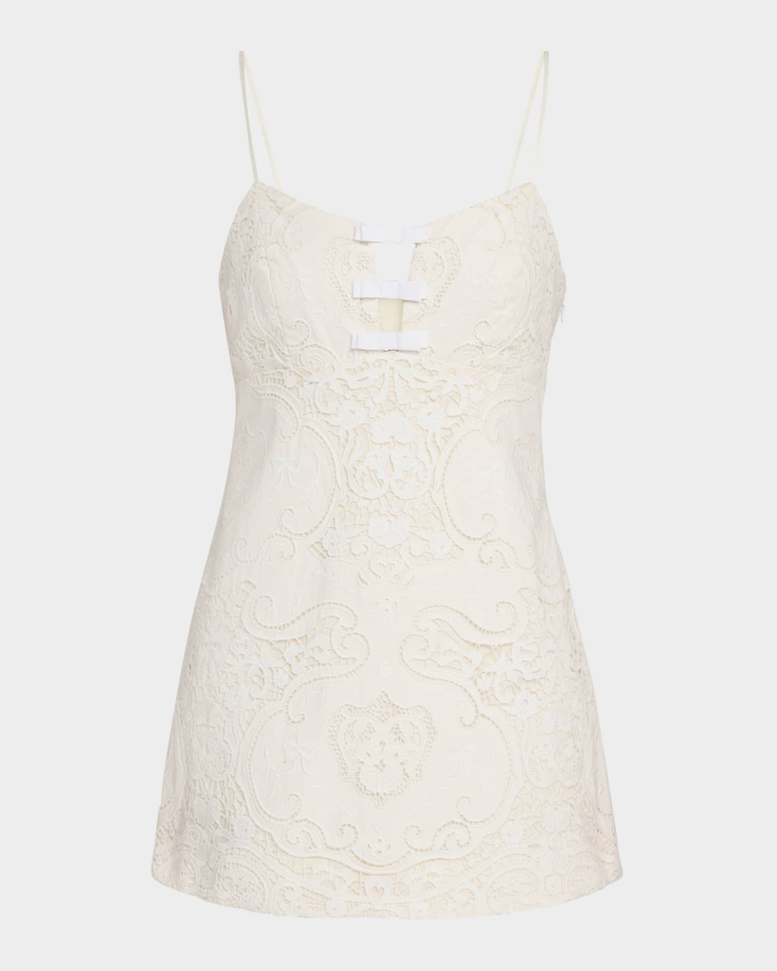 Rosalisa Embroidered Cotton Mini Dress 0