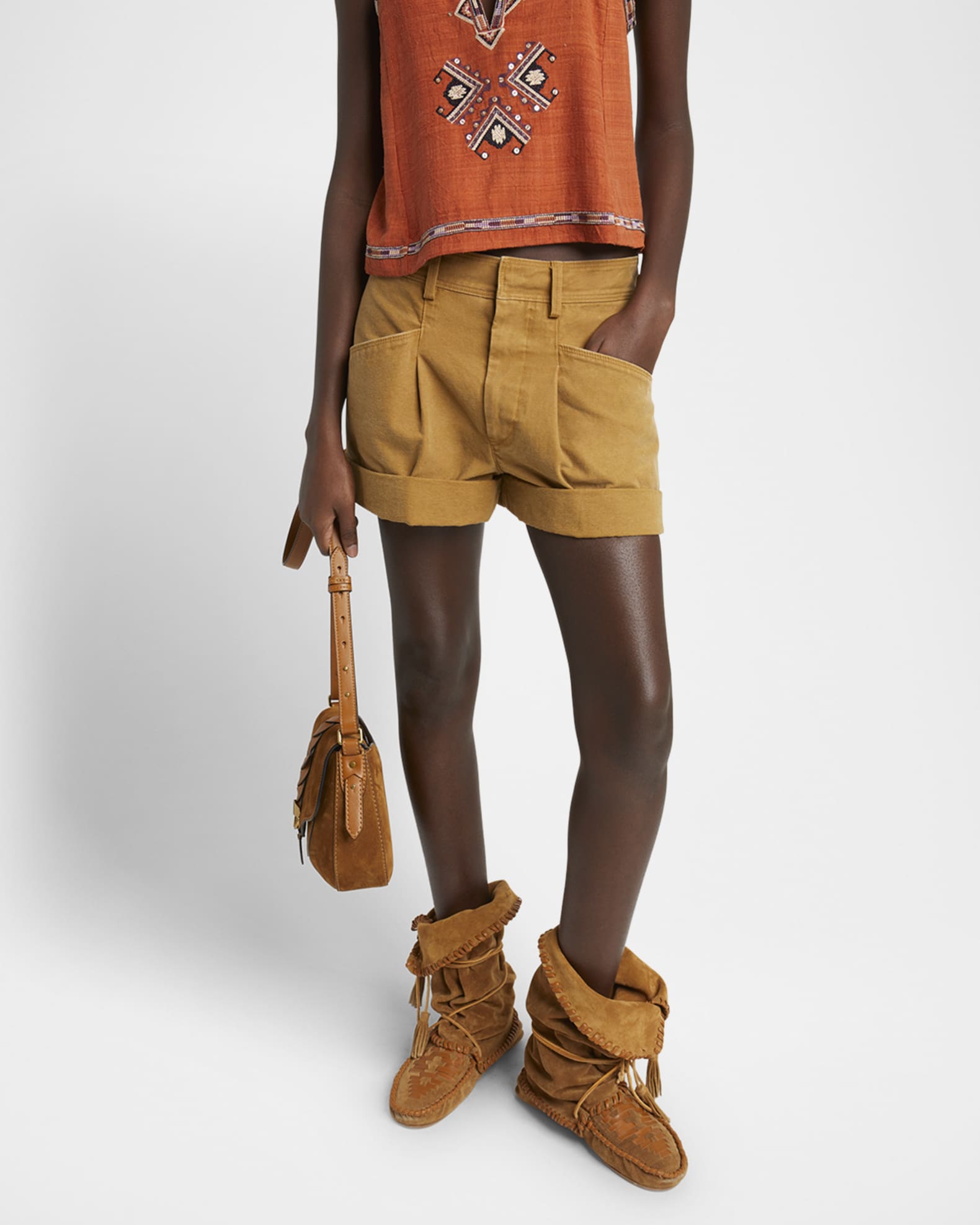 Isabel Marant Fairy Pleated Shorts | Neiman Marcus