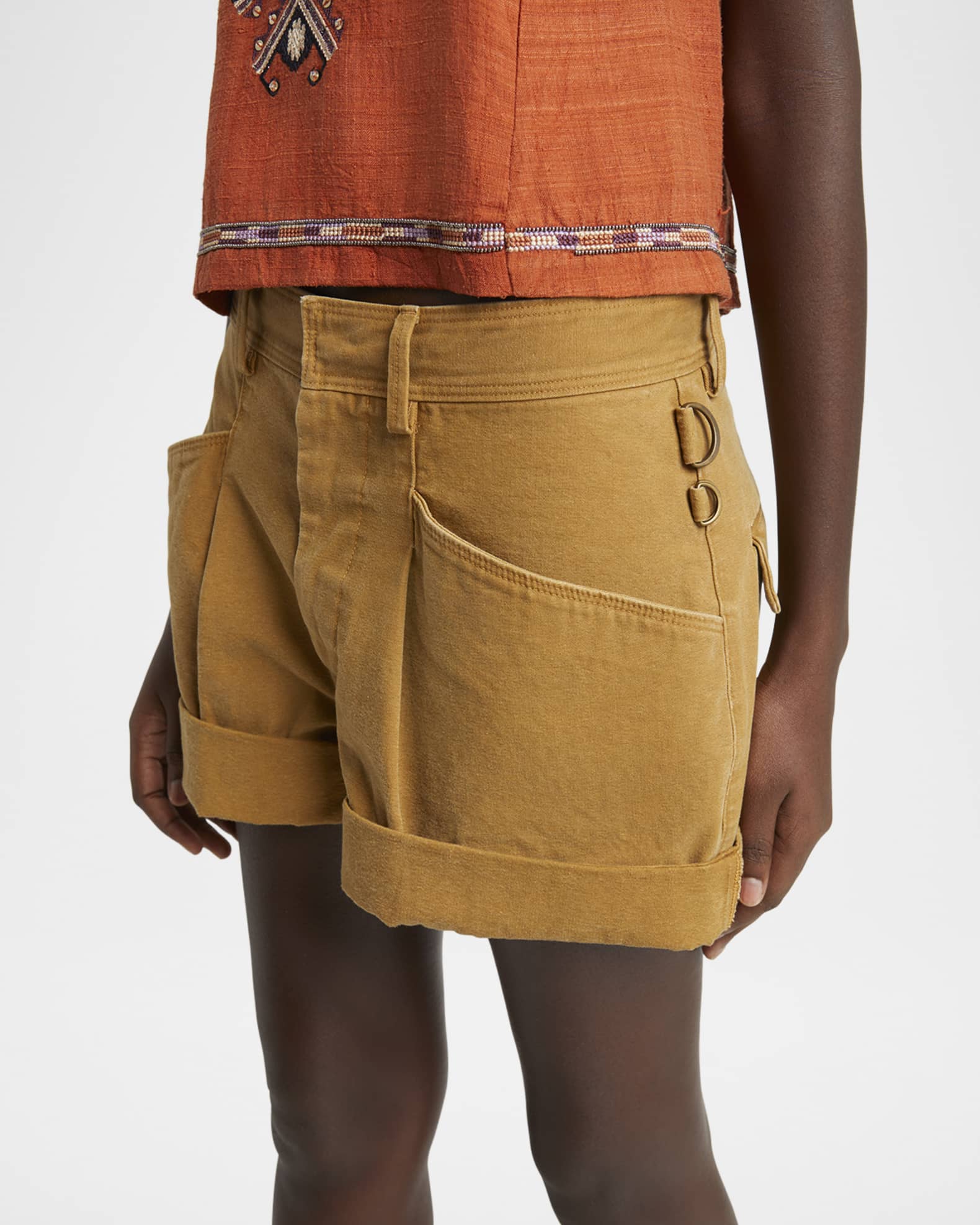 Isabel Marant Fairy Pleated Shorts | Neiman Marcus