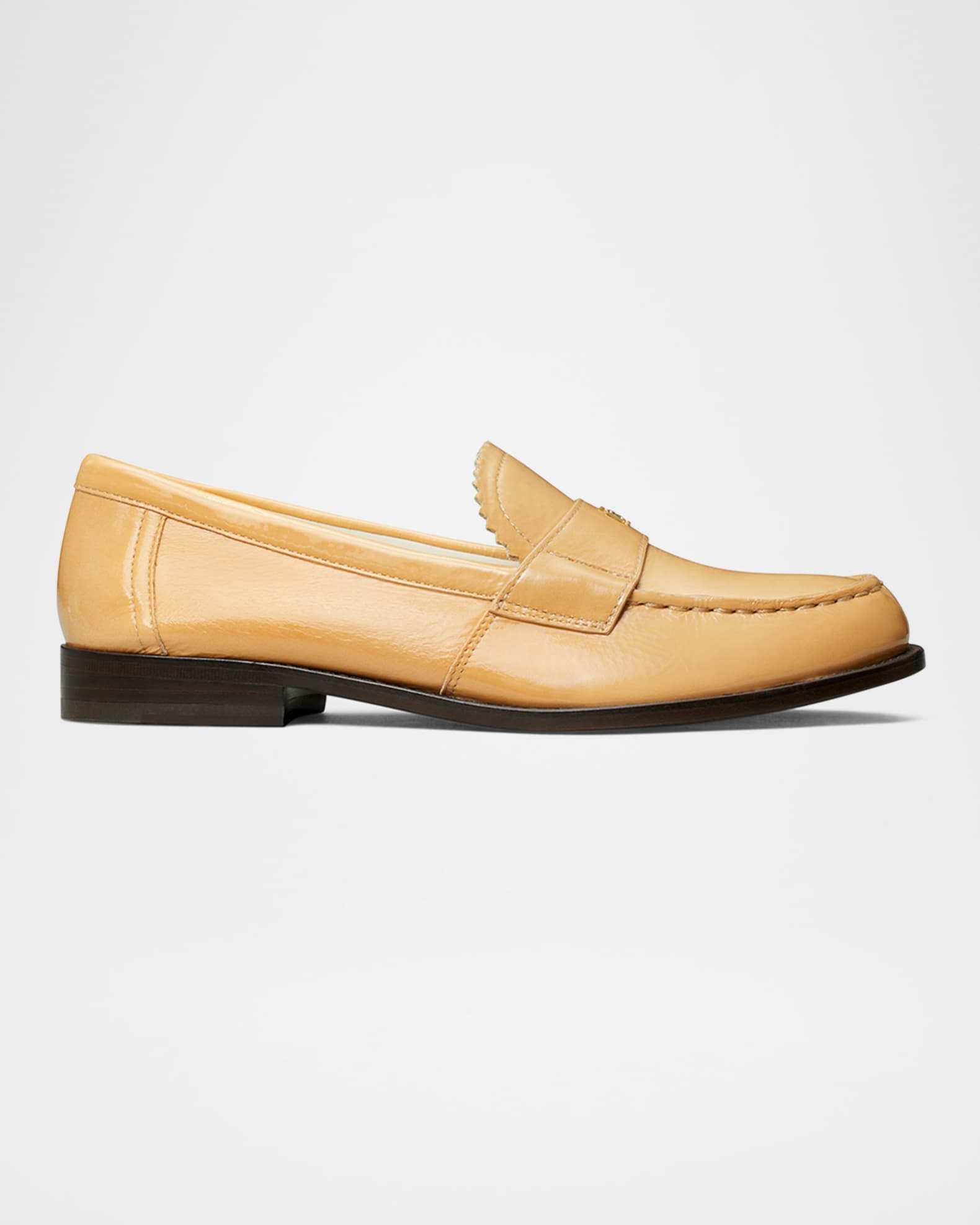 Tory Burch Classic Leather Medallion Loafers | Neiman Marcus