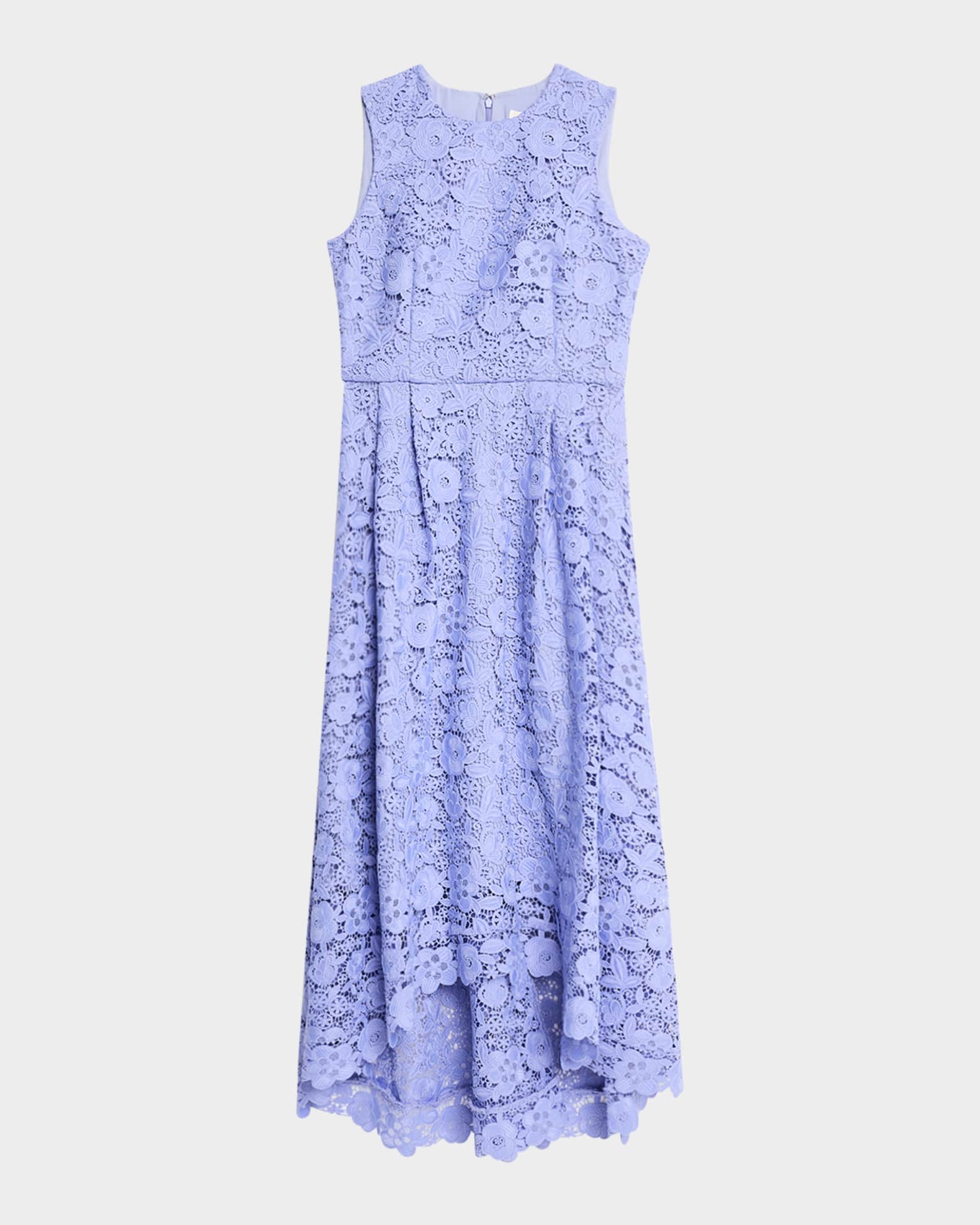 Daniela High-Low Floral Lace Maxi Dress 0