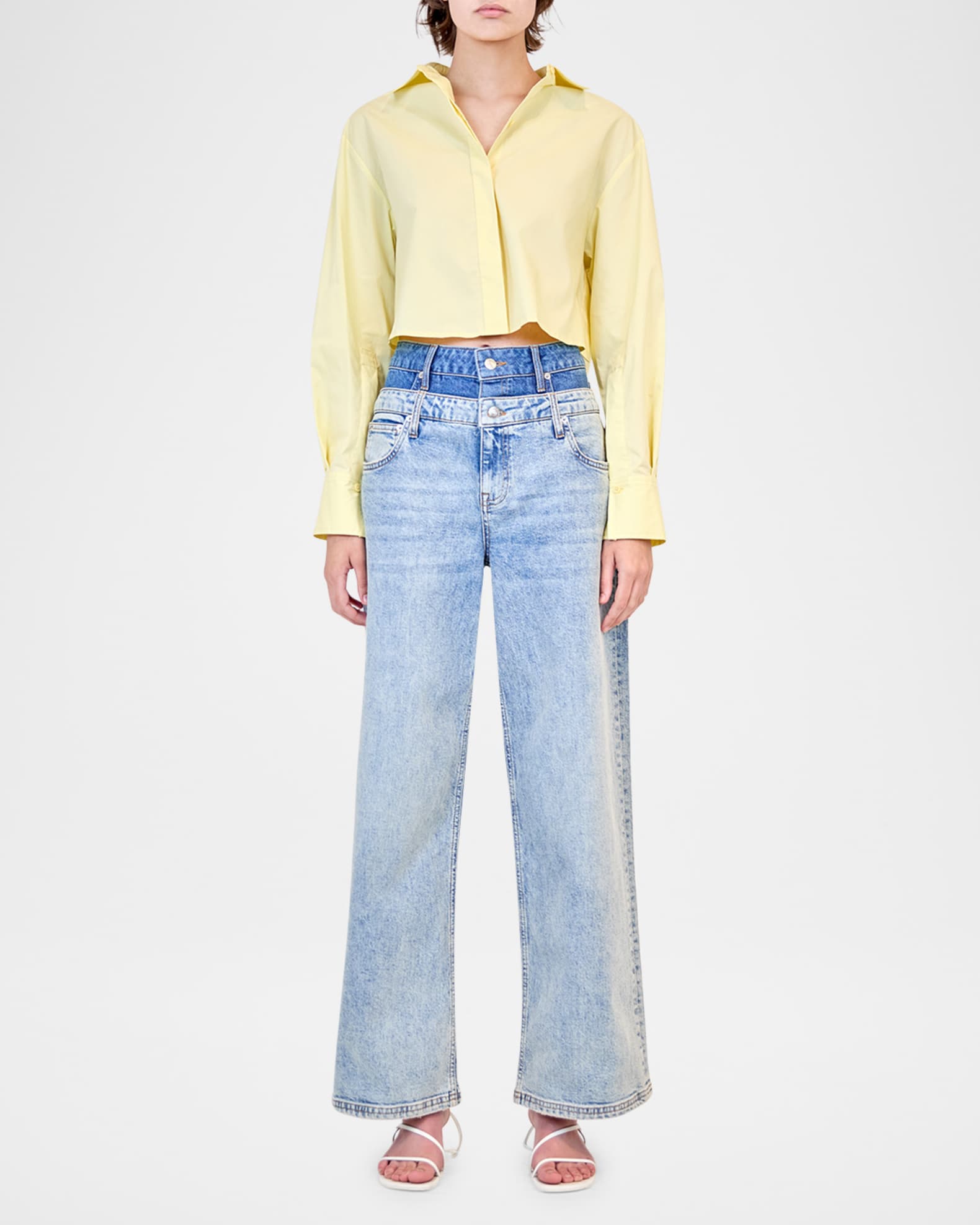 Renata Long-Sleeve Crop Shirt 1