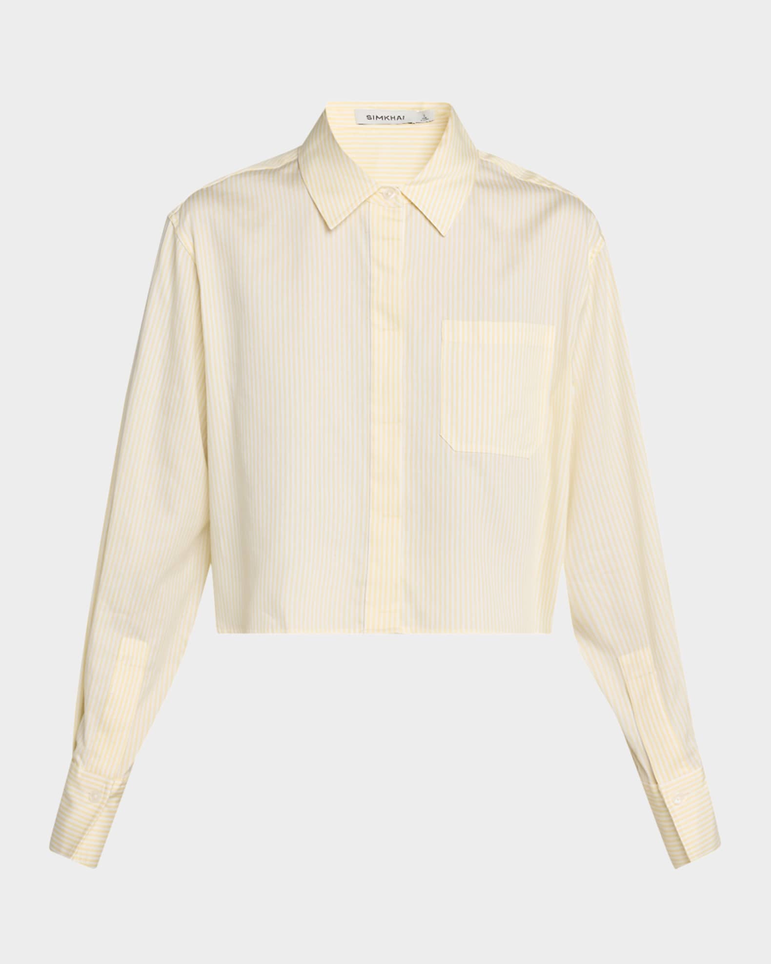Renata Long-Sleeve Crop Shirt 0