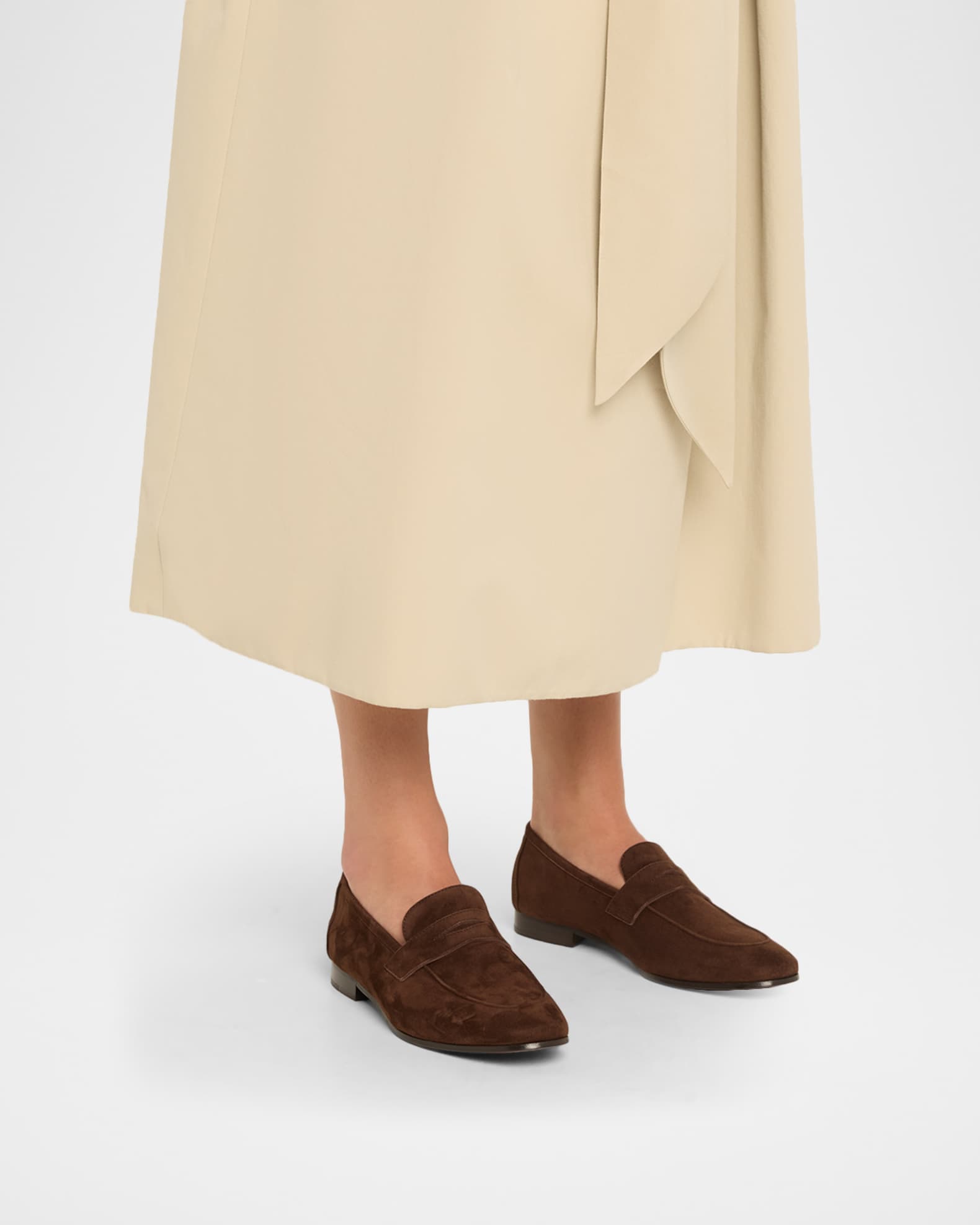Suede Penny Loafers 1