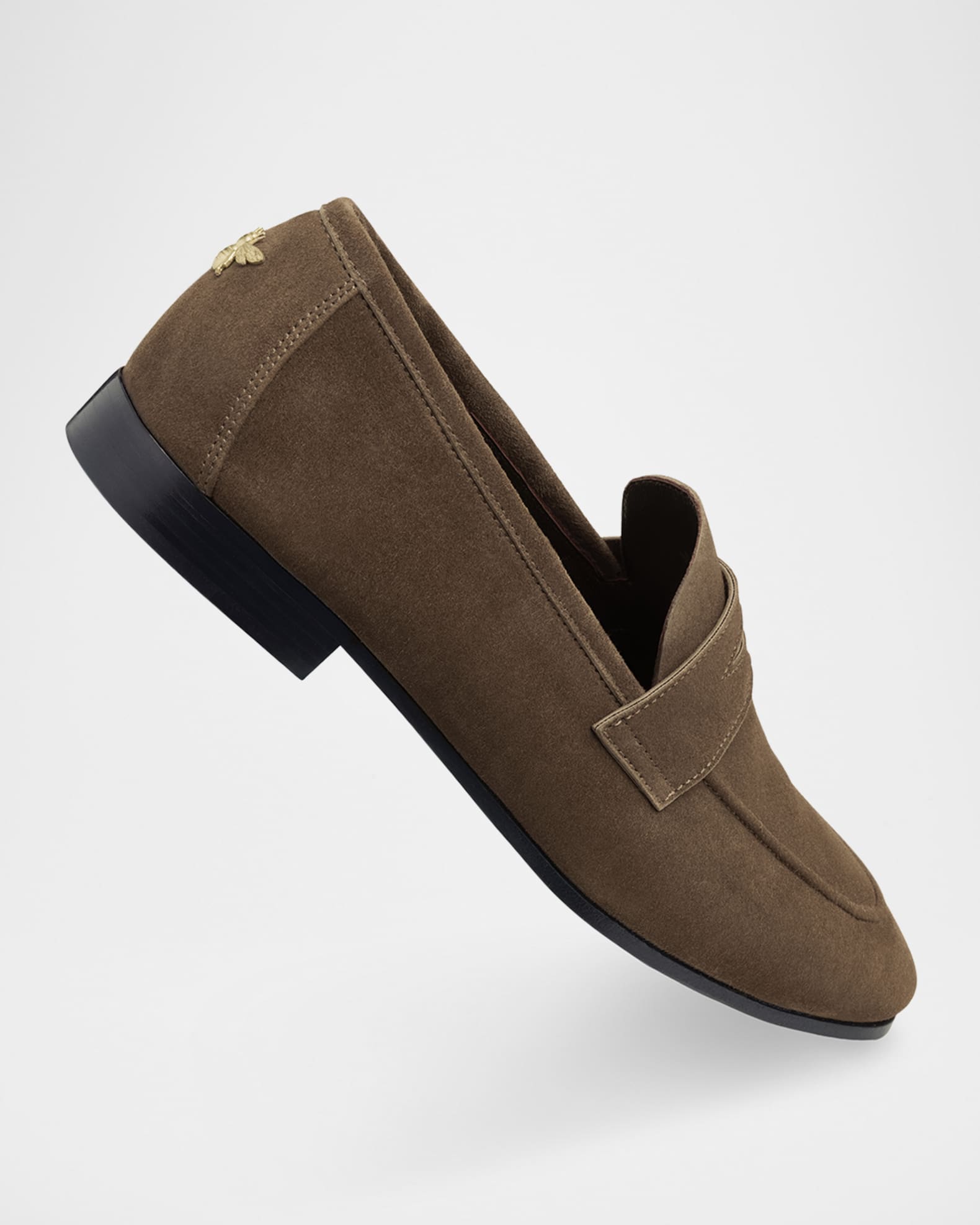 Bea Penny Loafer Pump Sand Suede - L'AGENCE