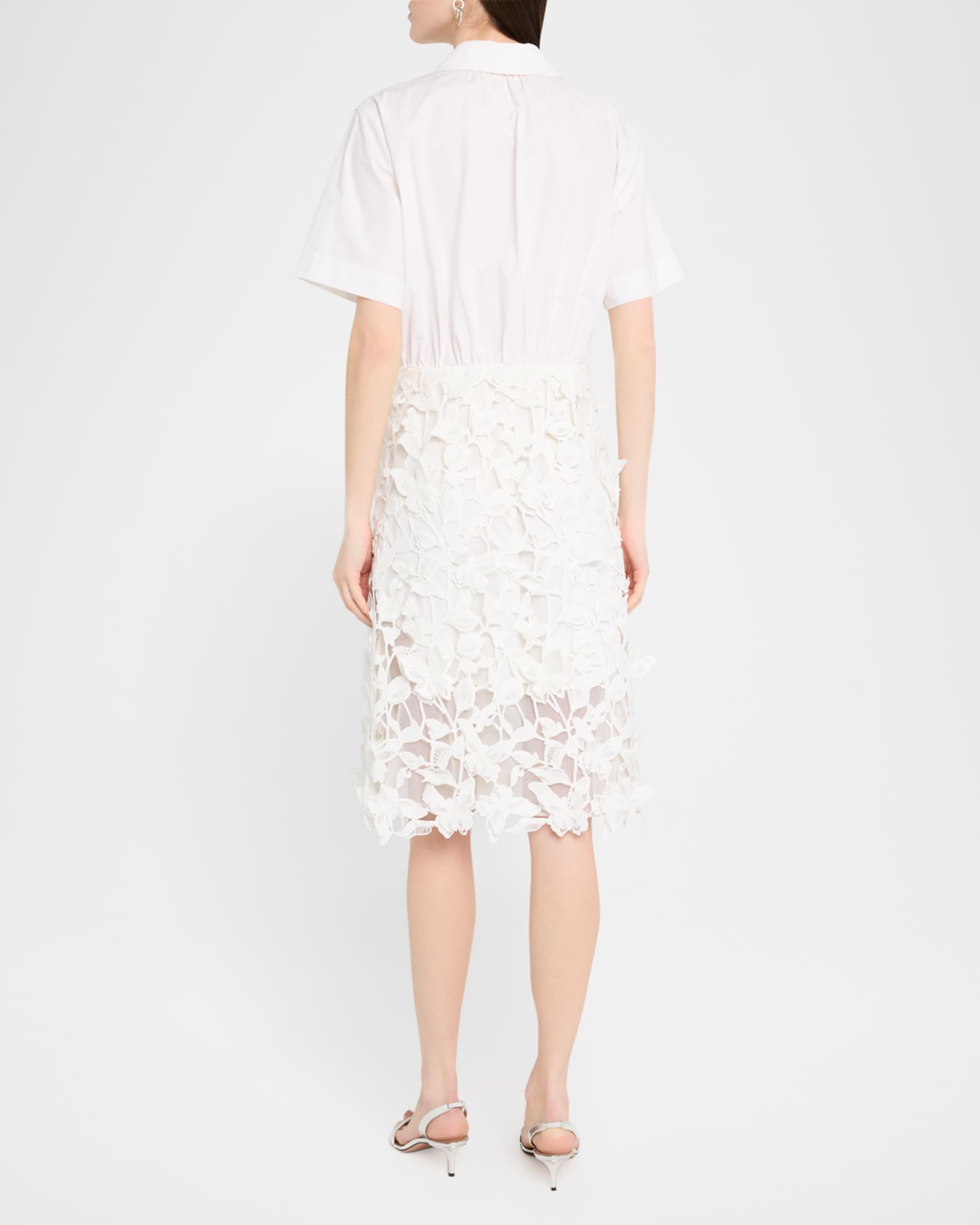 オールインワン・サロペット Simkhai Colette Combo Dress SIMKHAI Colette Short-Sleeve Combo Dress | Neiman Marcus
