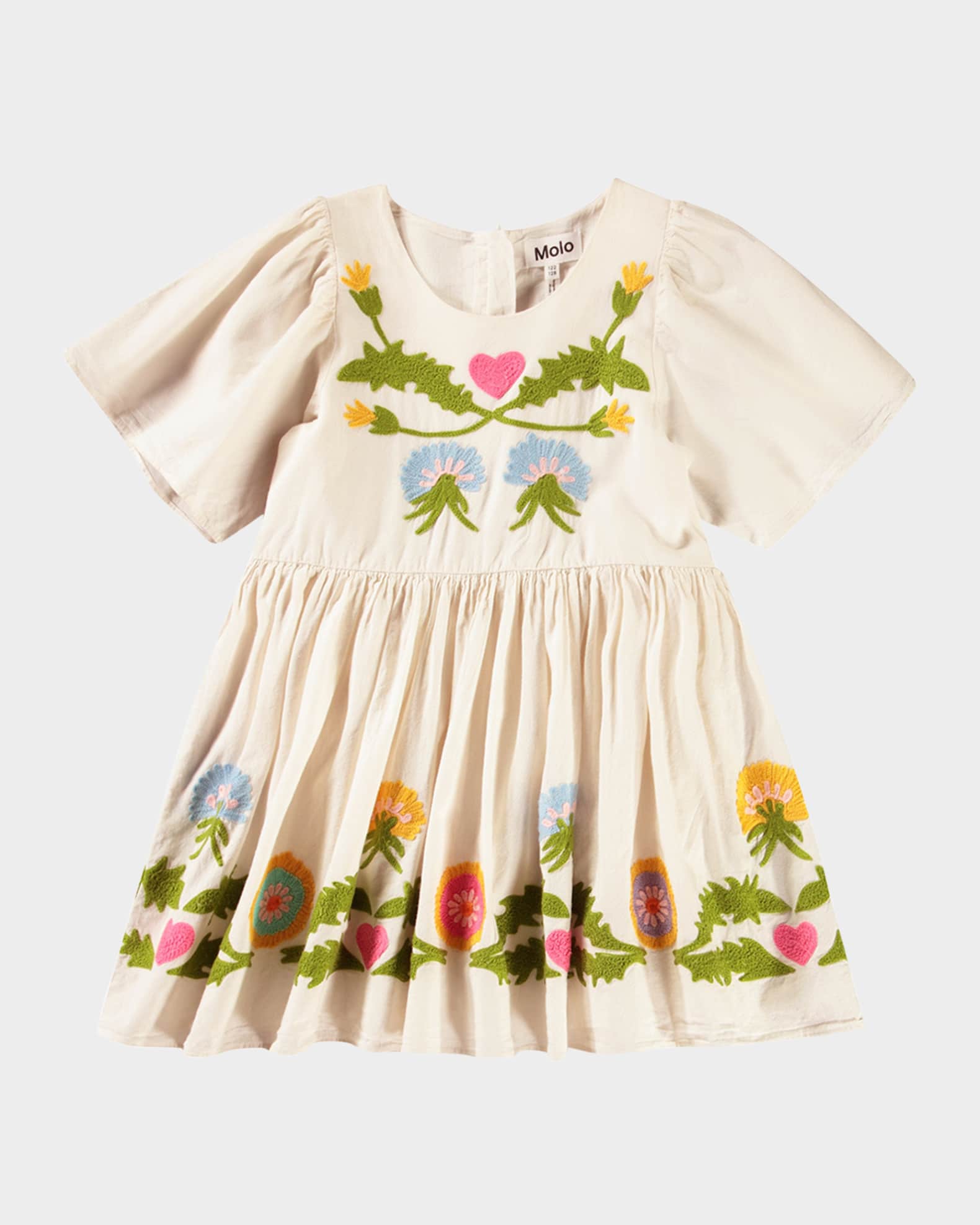Girl's Carlin Floral Crotchet Dress 0