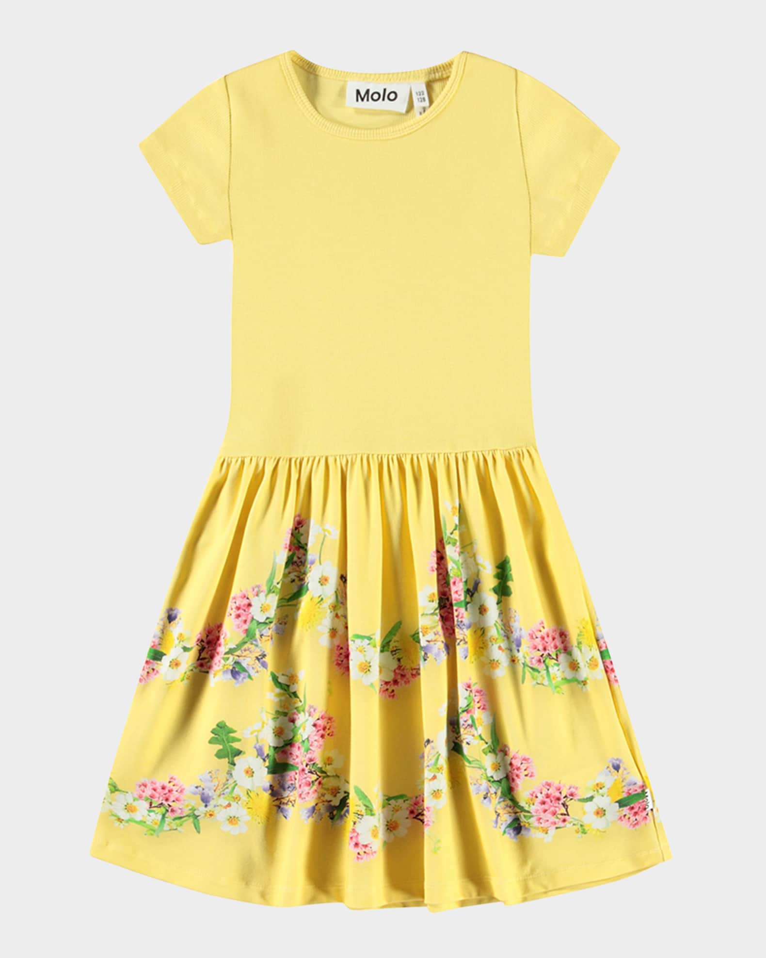Girl's Cissa Floral-Print Combo Dress, Size 2-4T 0