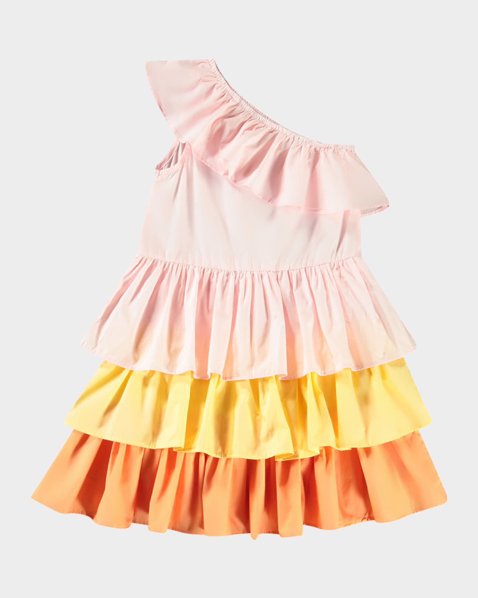 Girl's Cora Tiered Tricolor Dress 1