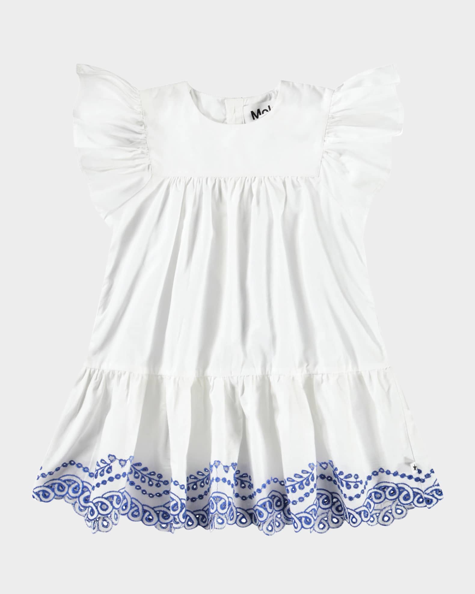 Girl's Cammas Embroidered Dress, Size 6M-2 0