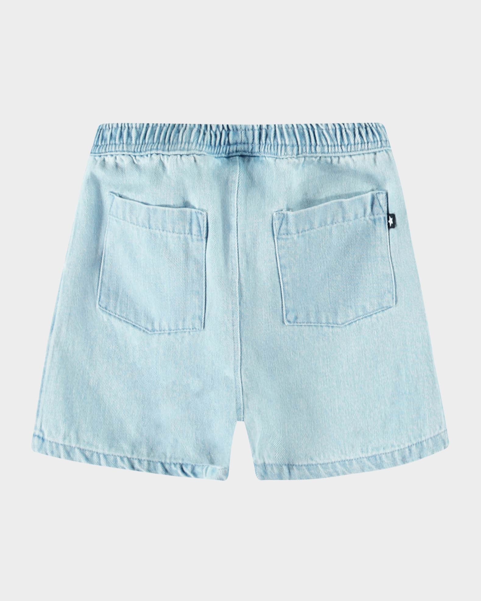 Boy's Shine Denim Shorts, Size 6M-2 1