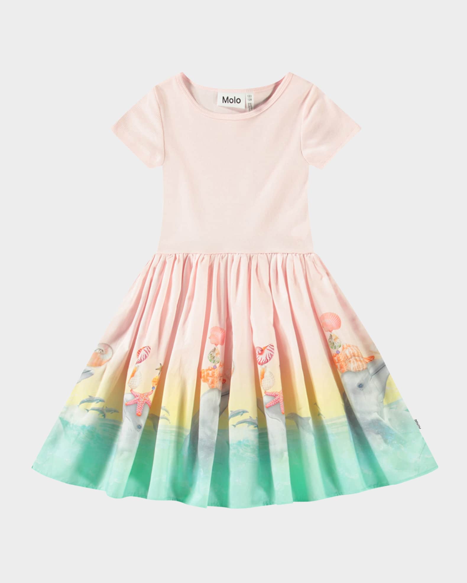 Girl's Cissa Graphic Combo Dress 0