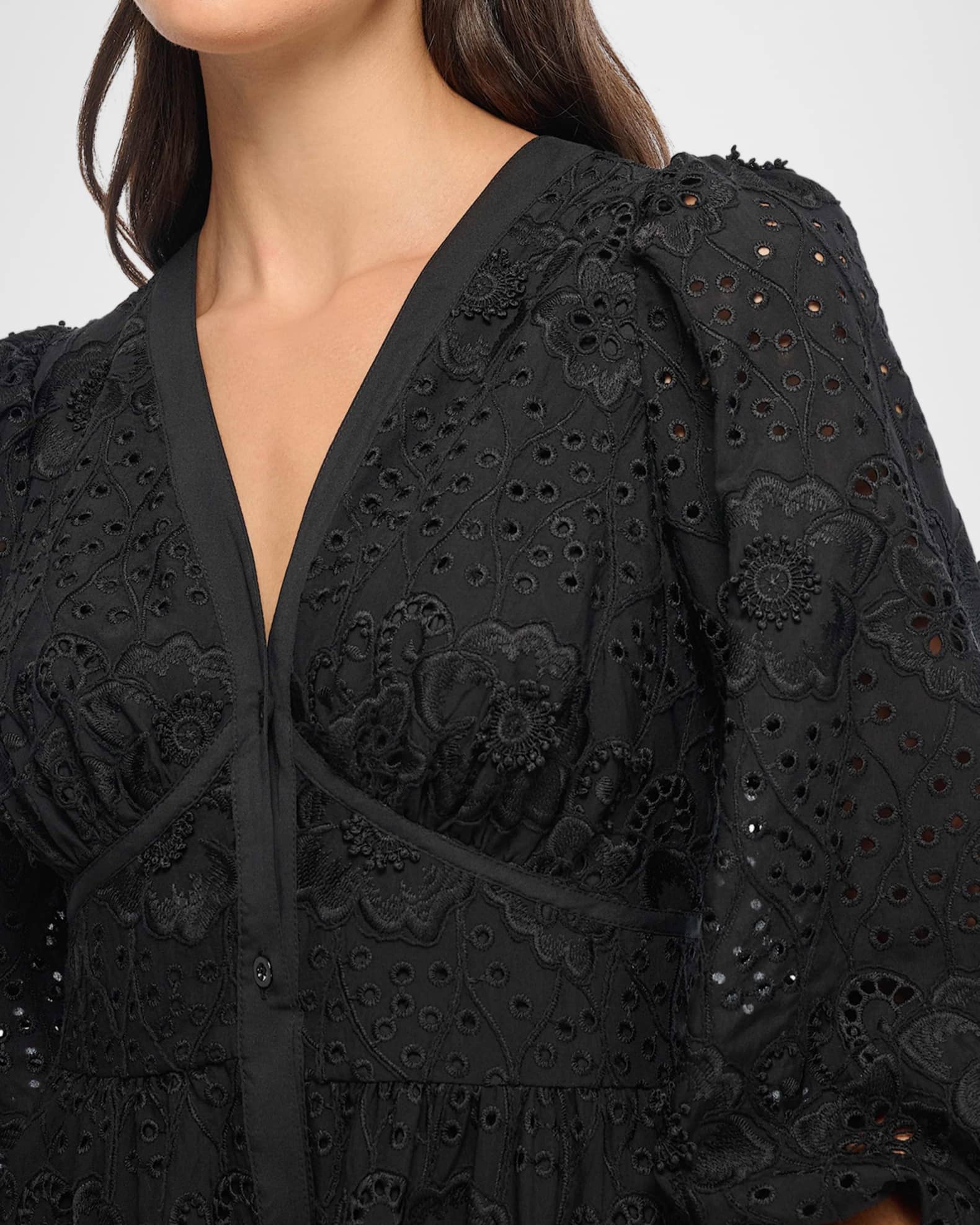 Sicily Embroidered Midi Dress